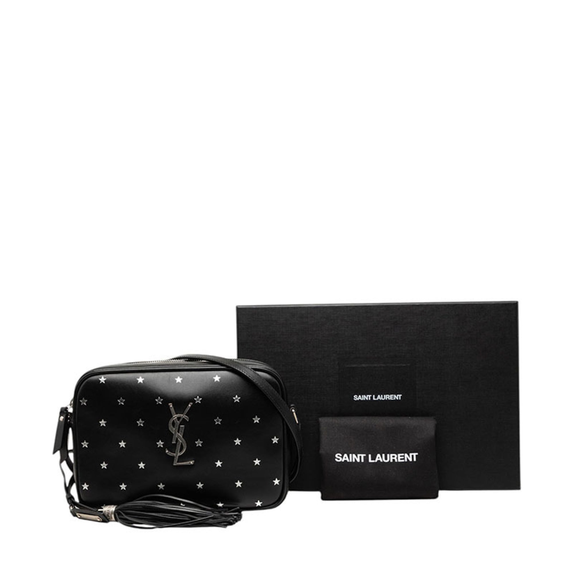 Saint Laurent Black Leather Shoulder Bag (Pre-Owned)
