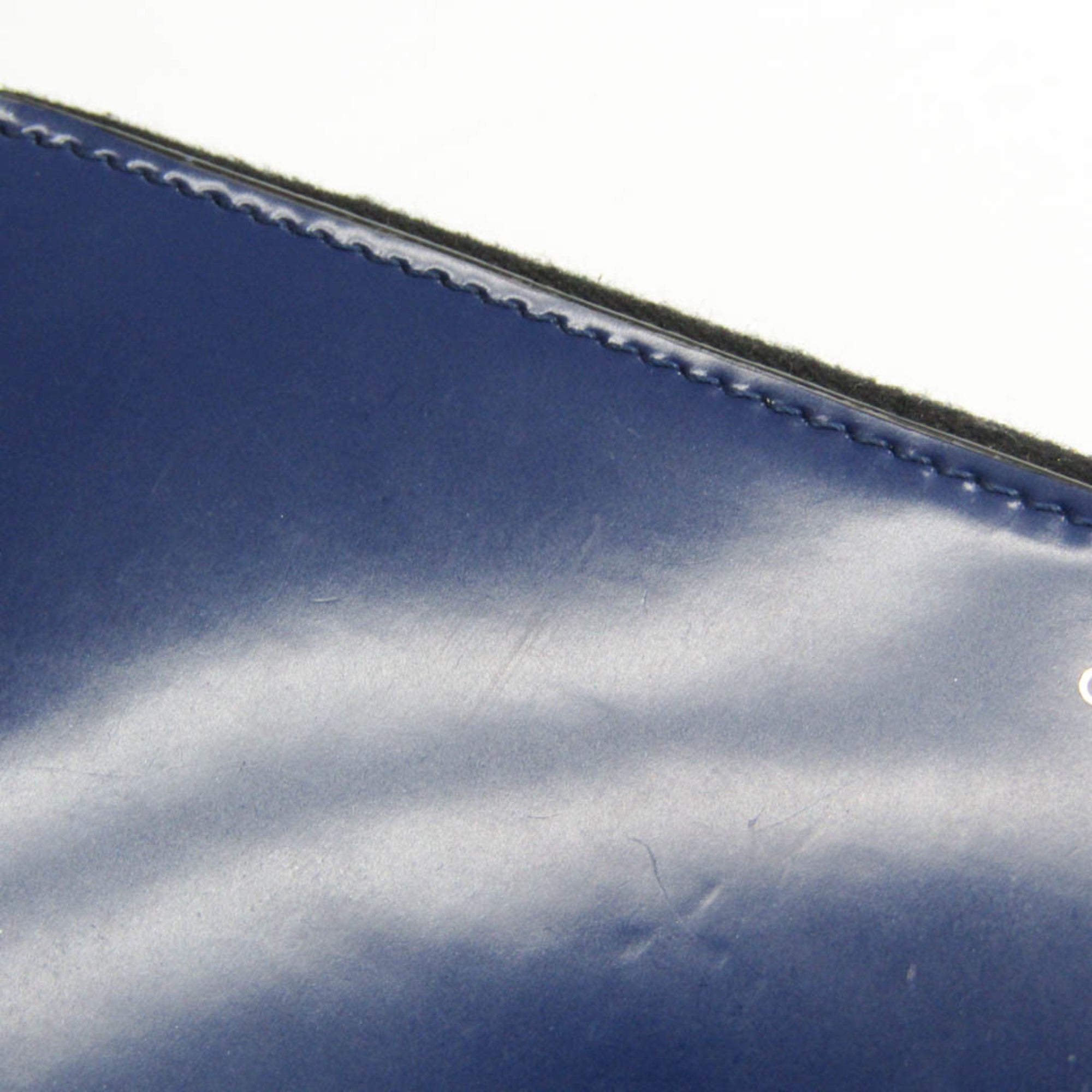 Celine Navy Leather Long Wallet (Bi-Fold) (Pre-Owned)