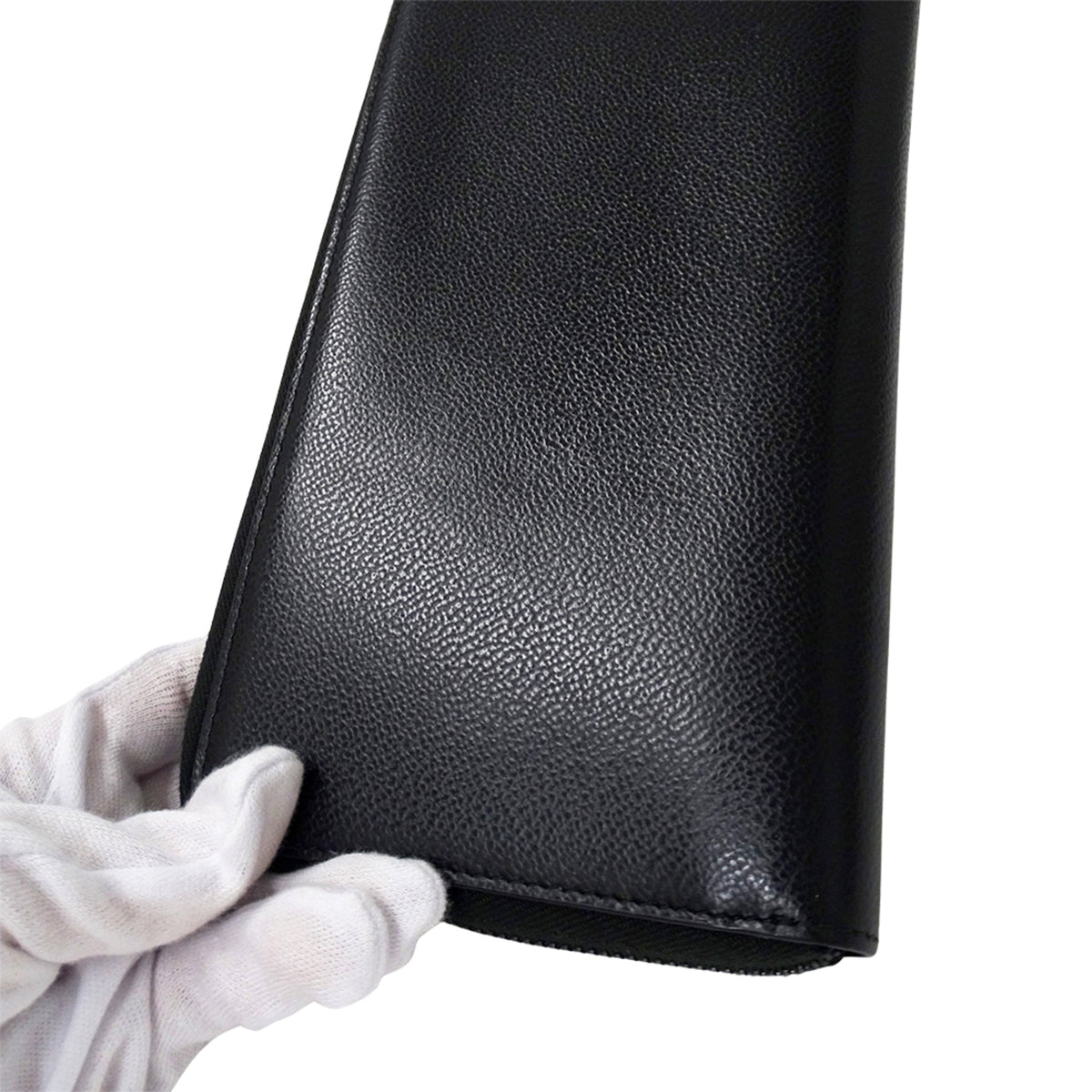 Prada Black Leather Long Bill Wallet (Bi-Fold) (Pre-Owned)
