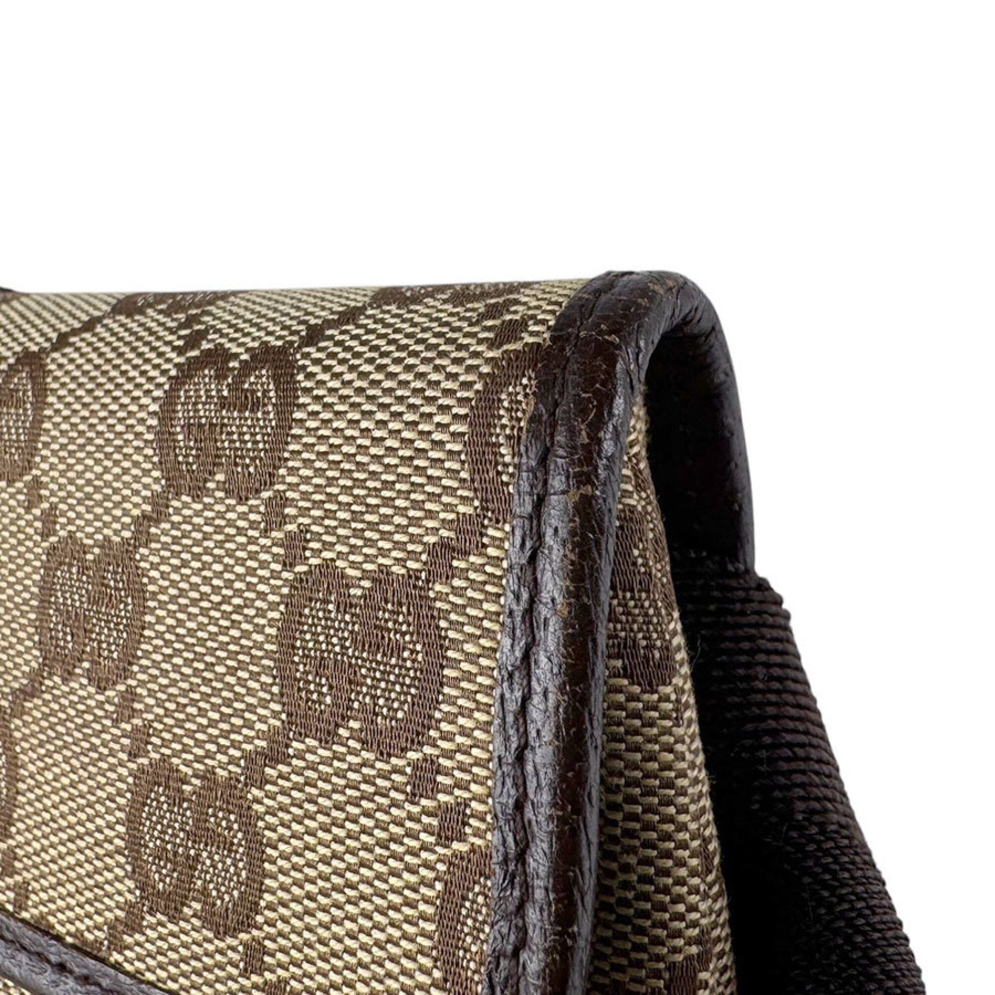 Gucci Brown Gg Canvas Fanny Pack Sling Bag (Pre-Owned)