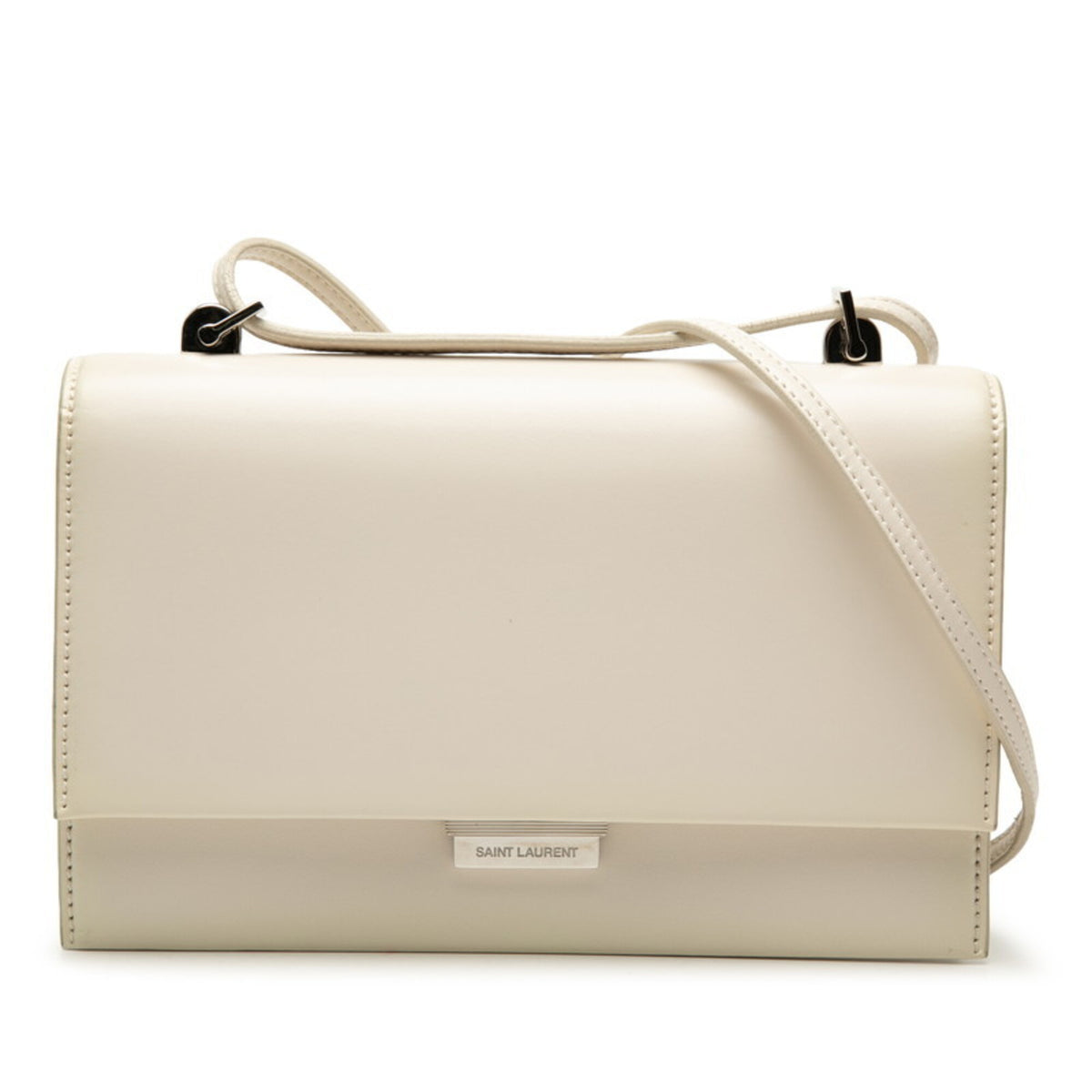 Saint Laurent White Leather Shoulder Bag (Pre-Owned)