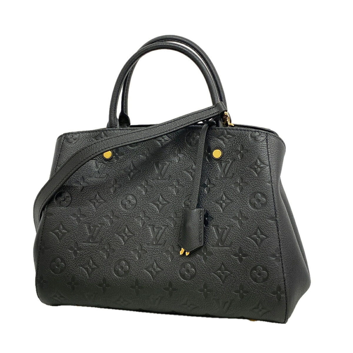 Louis Vuitton Noir Handbag (Pre-Owned)