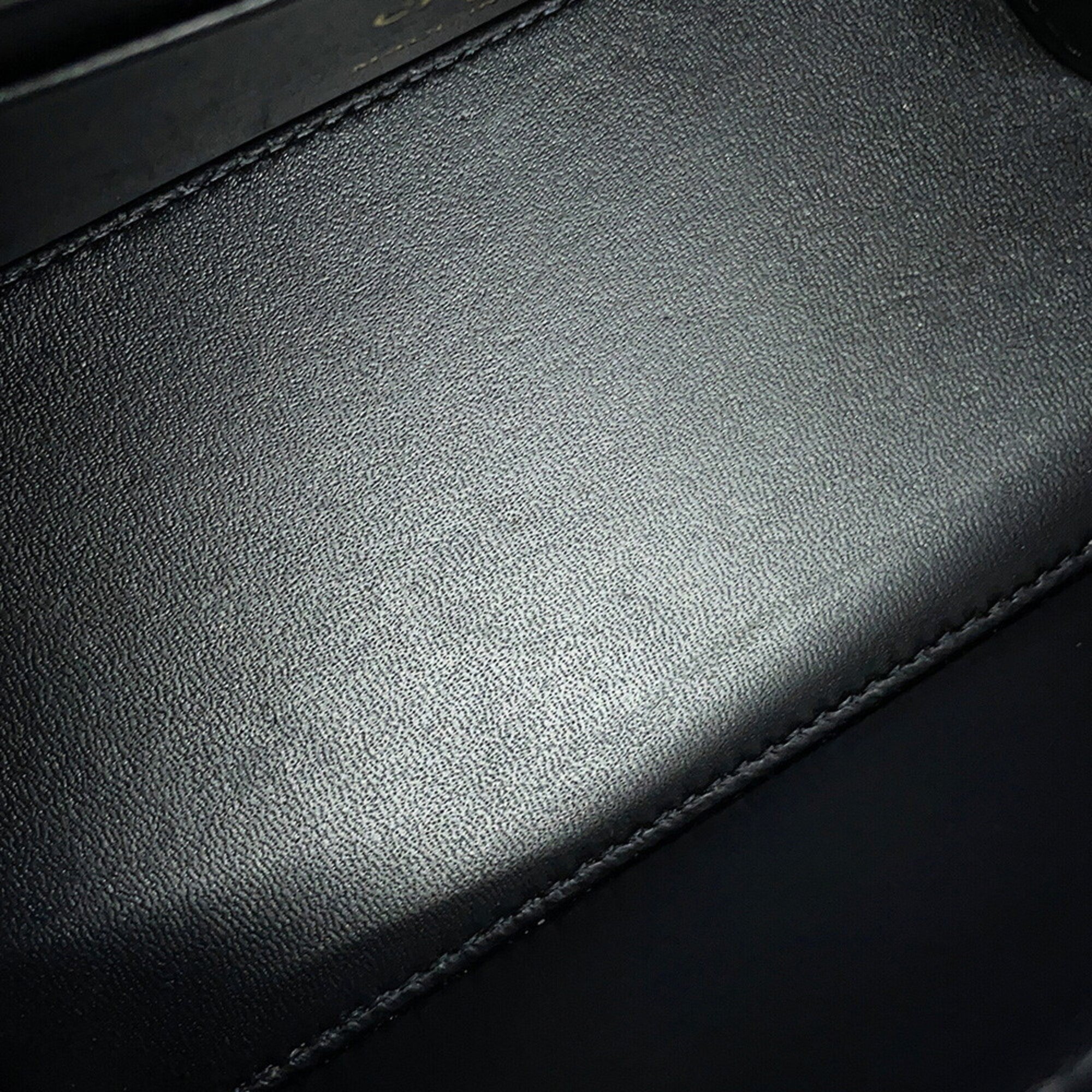 Chanel Black Grained Calfskin Shoulder Bag Vanity Bag (Pre-Owned)