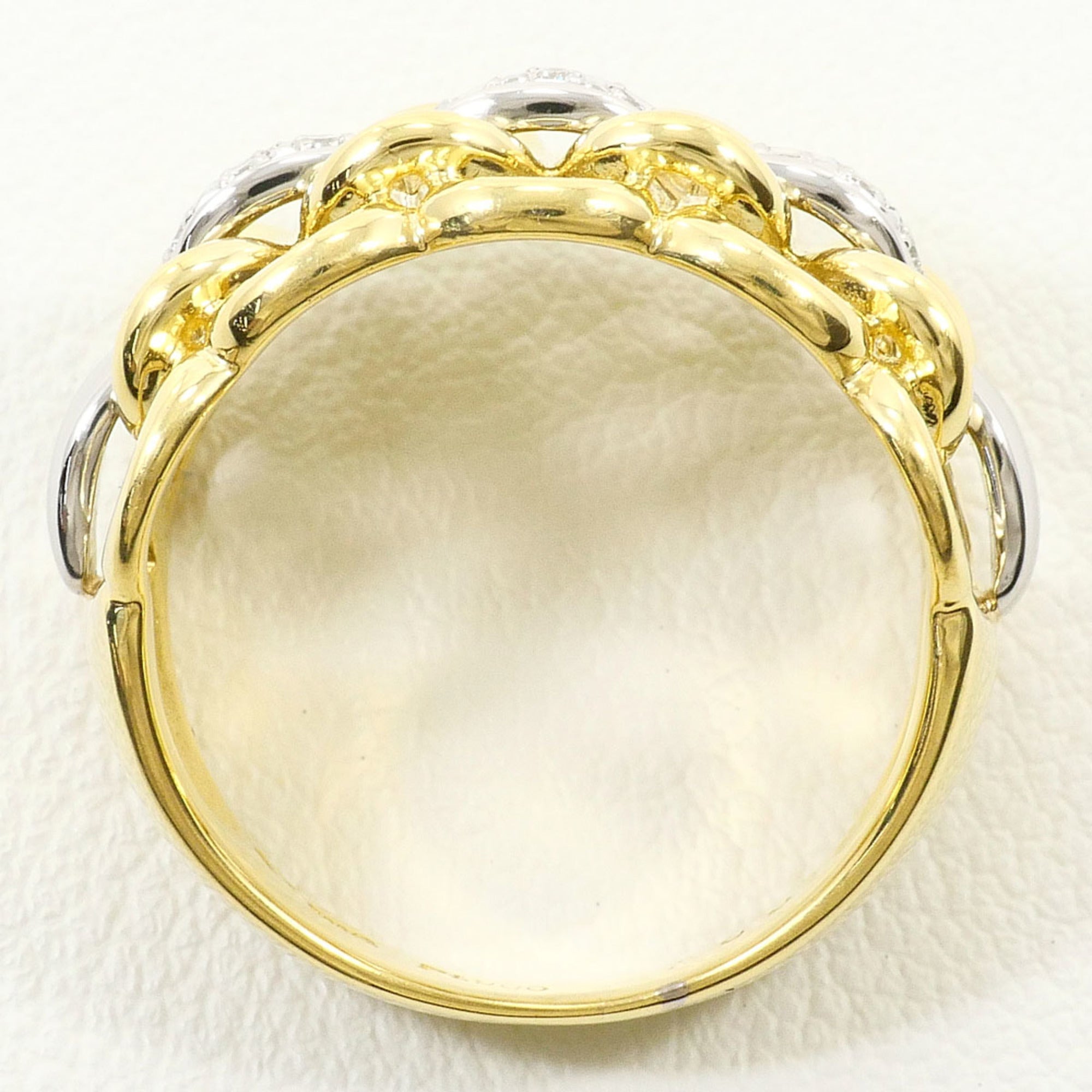 Unbranded Platinum Yellow Gold Yellow Gold (18K) Platinum 900 Band Ring (Pre-Owned)