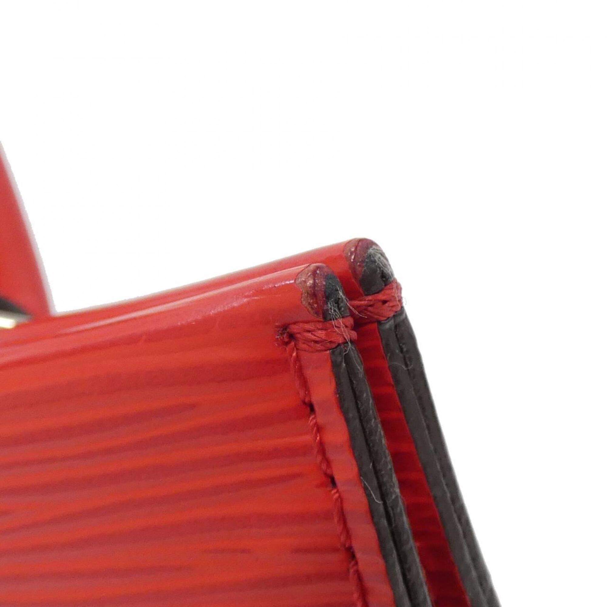 Louis Vuitton Coquelicots Red Color Leather Handbag (Pre-Owned)