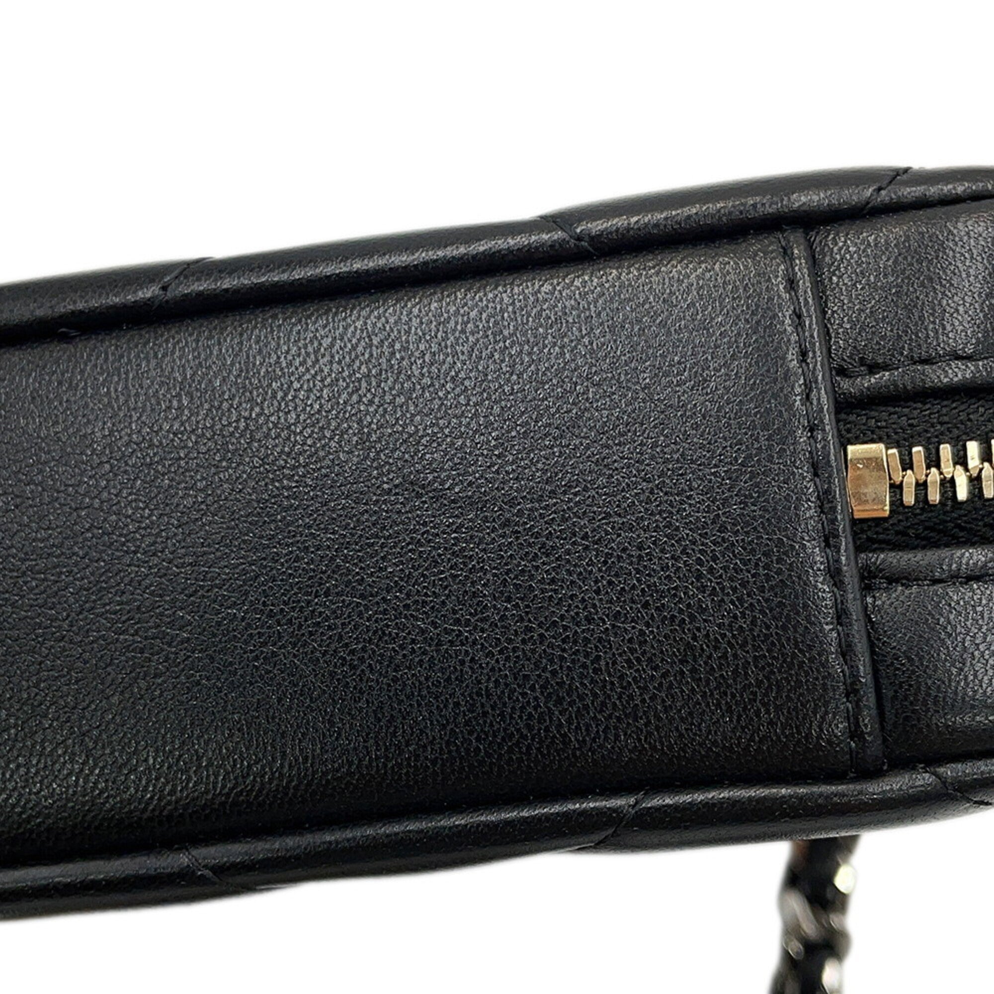 Chanel Black Leather Shoulder Bag (Pre-Owned)