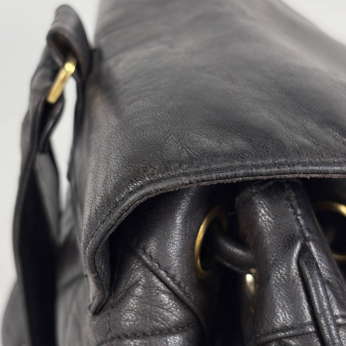 Chanel Matelasse Black Leather Backpack (Pre-Owned)