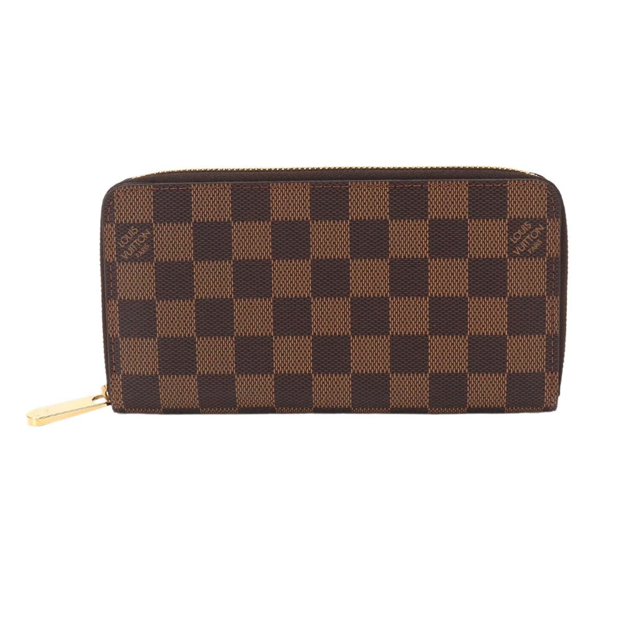 Louis Vuitton Damier Ebene Damier Canvas Long Wallet (Bi-Fold) (Pre-Owned)