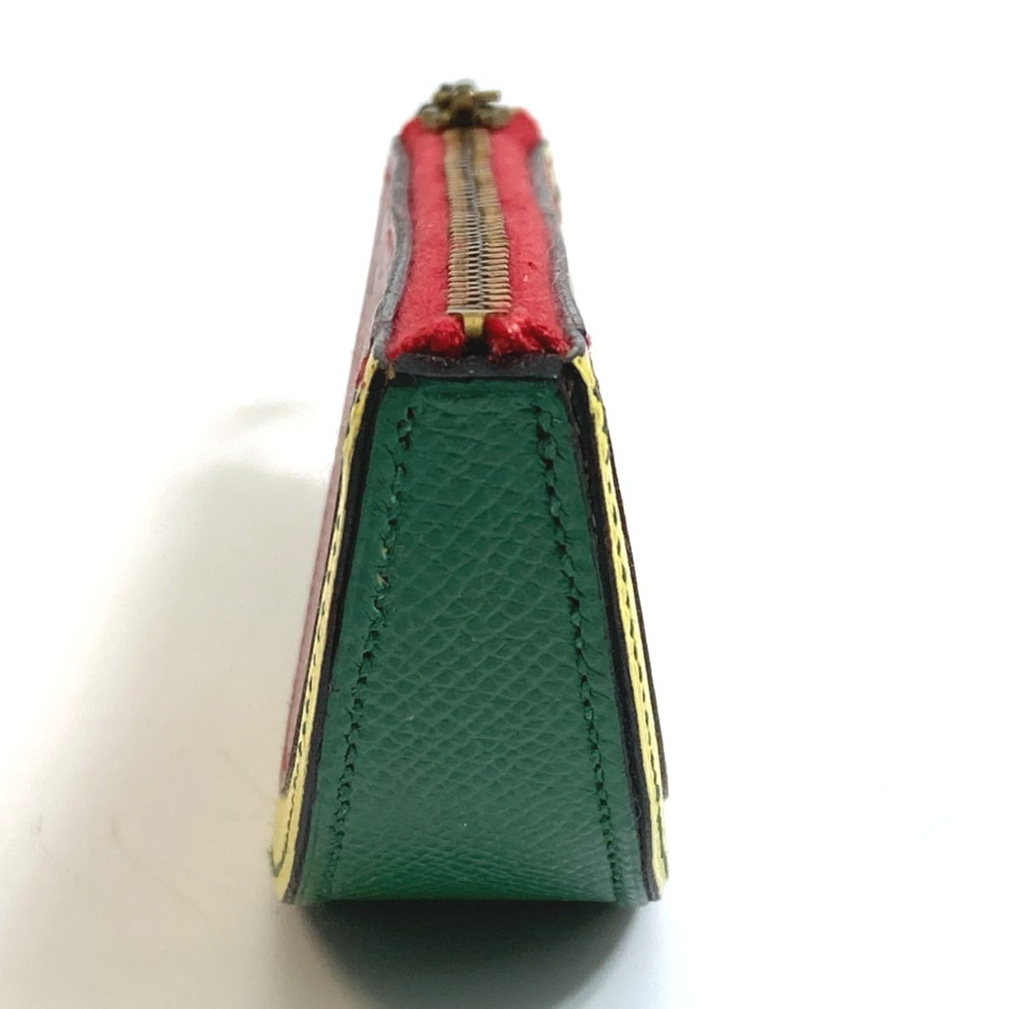 Hermes Red Leather Coin Purse/Coin Case (Pre-Owned)