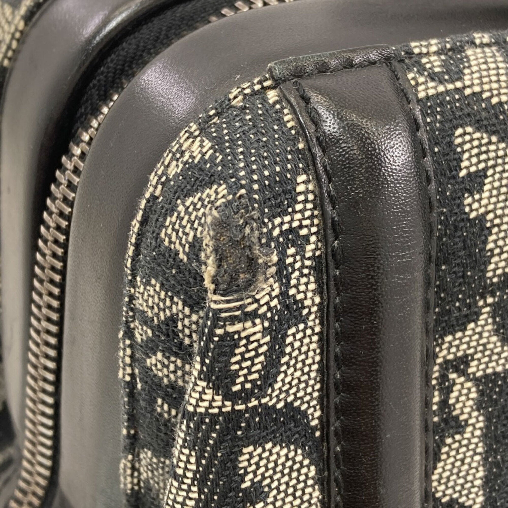 Christian Dior Black Canvas Handbag (Pre-Owned)