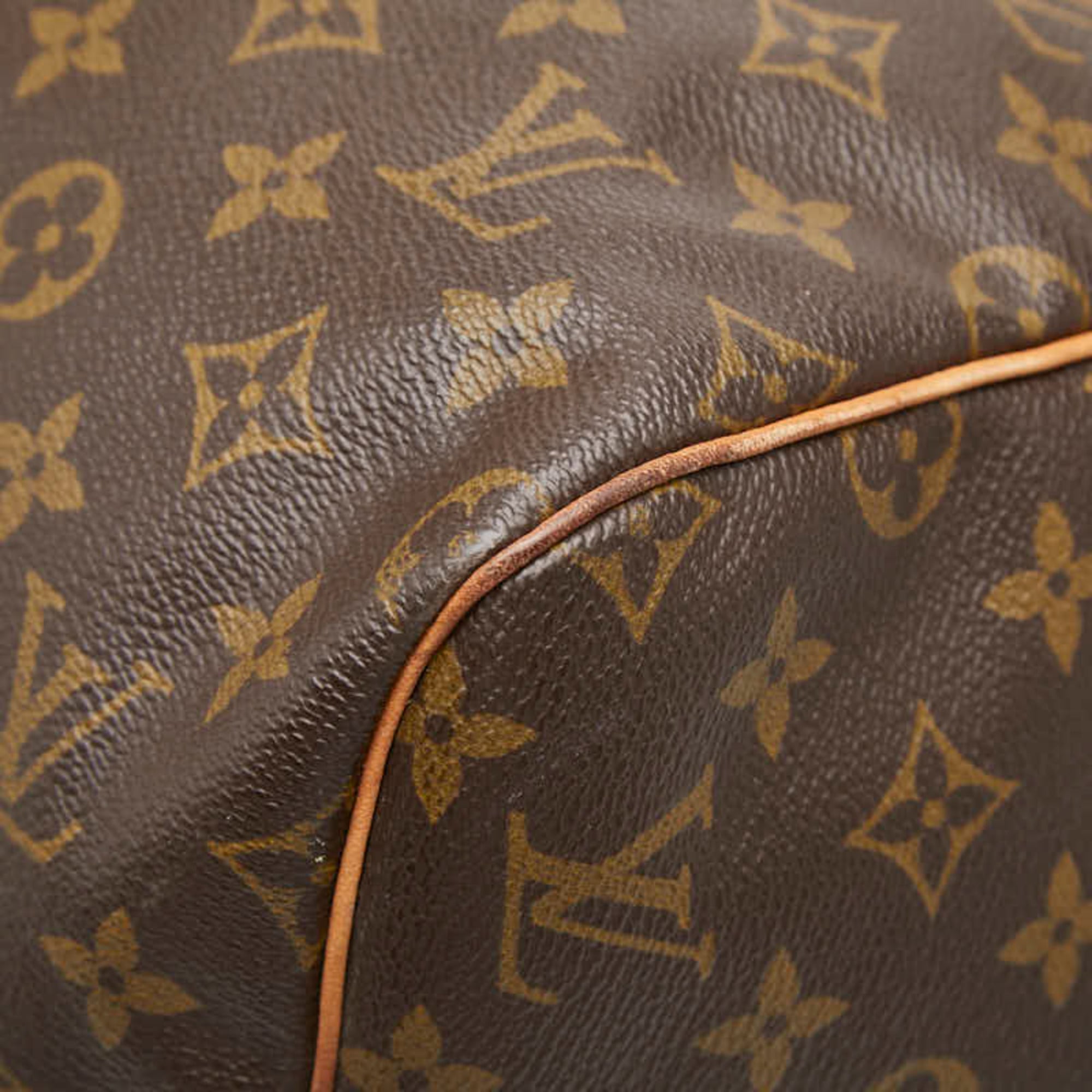 Louis Vuitton Brown Pvc Leather Boston Bag (Pre-Owned)