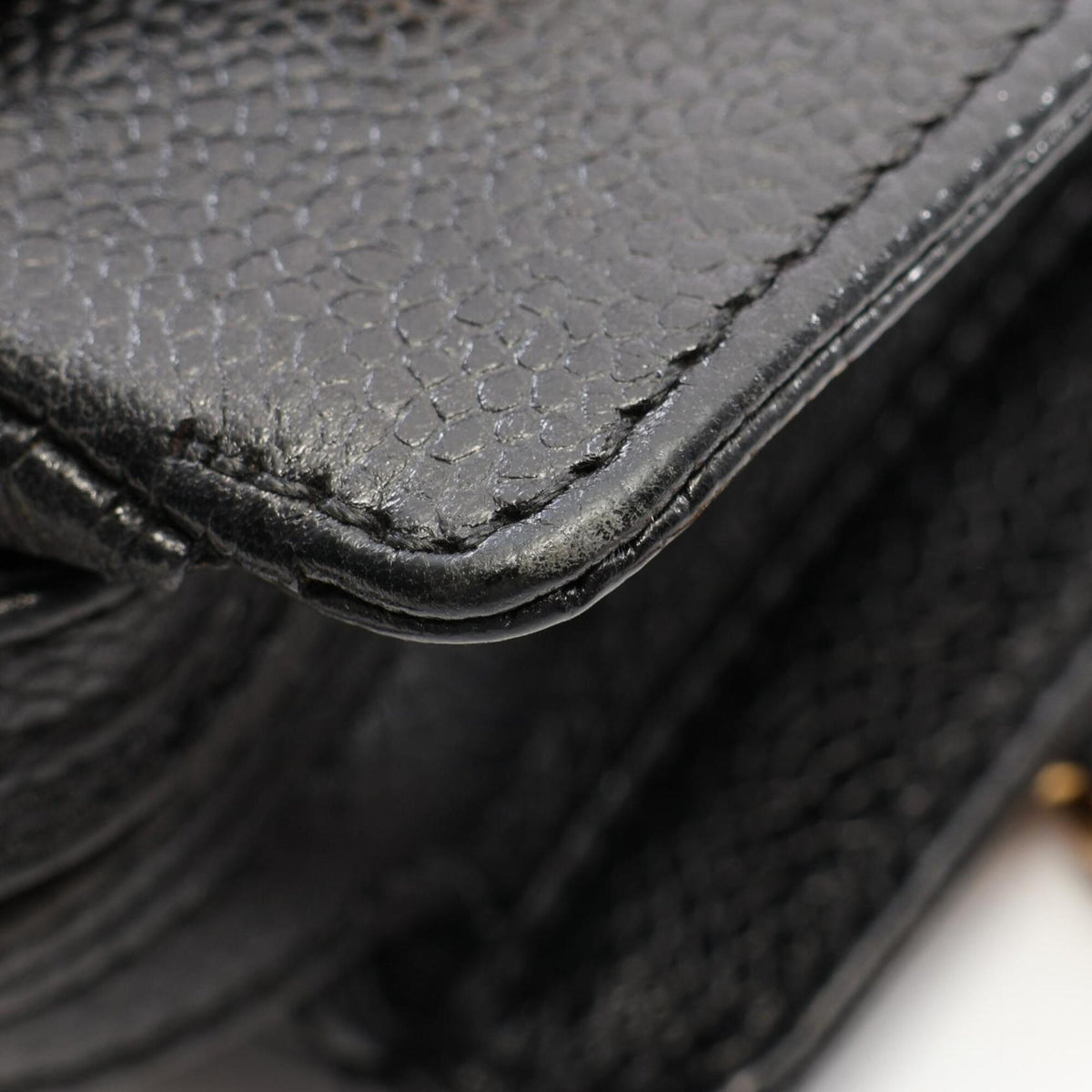 Chanel Black Grained Calfskin Handbag Tote Bag (Pre-Owned)