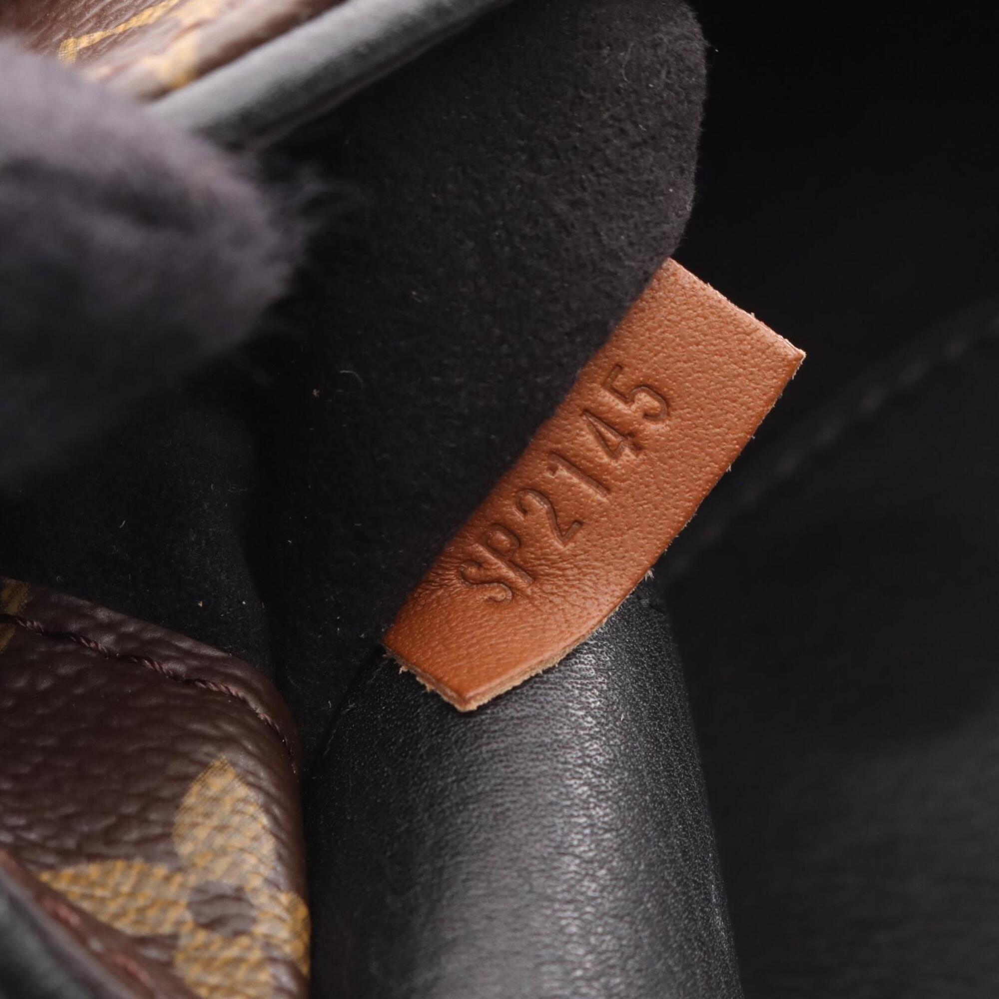 Louis Vuitton Black Noir Coated Canvas Monogram Leather Handbag (Pre-Owned)