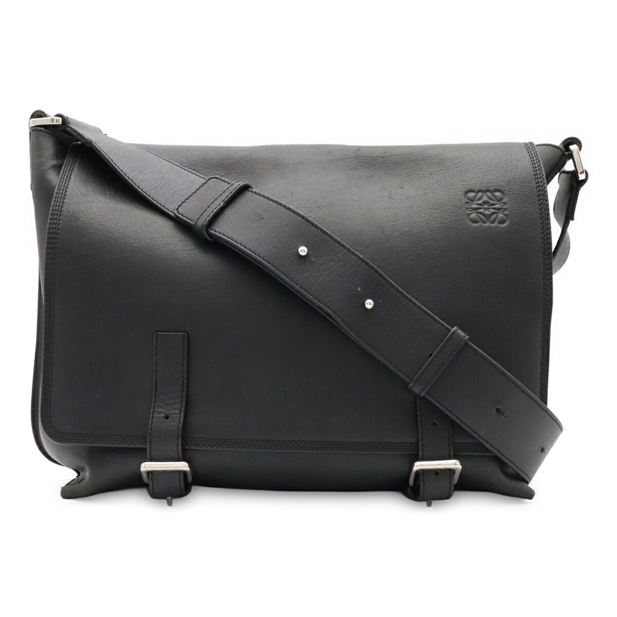 Loewe Black Canvas Shoulder Bag (Pre-Owned)