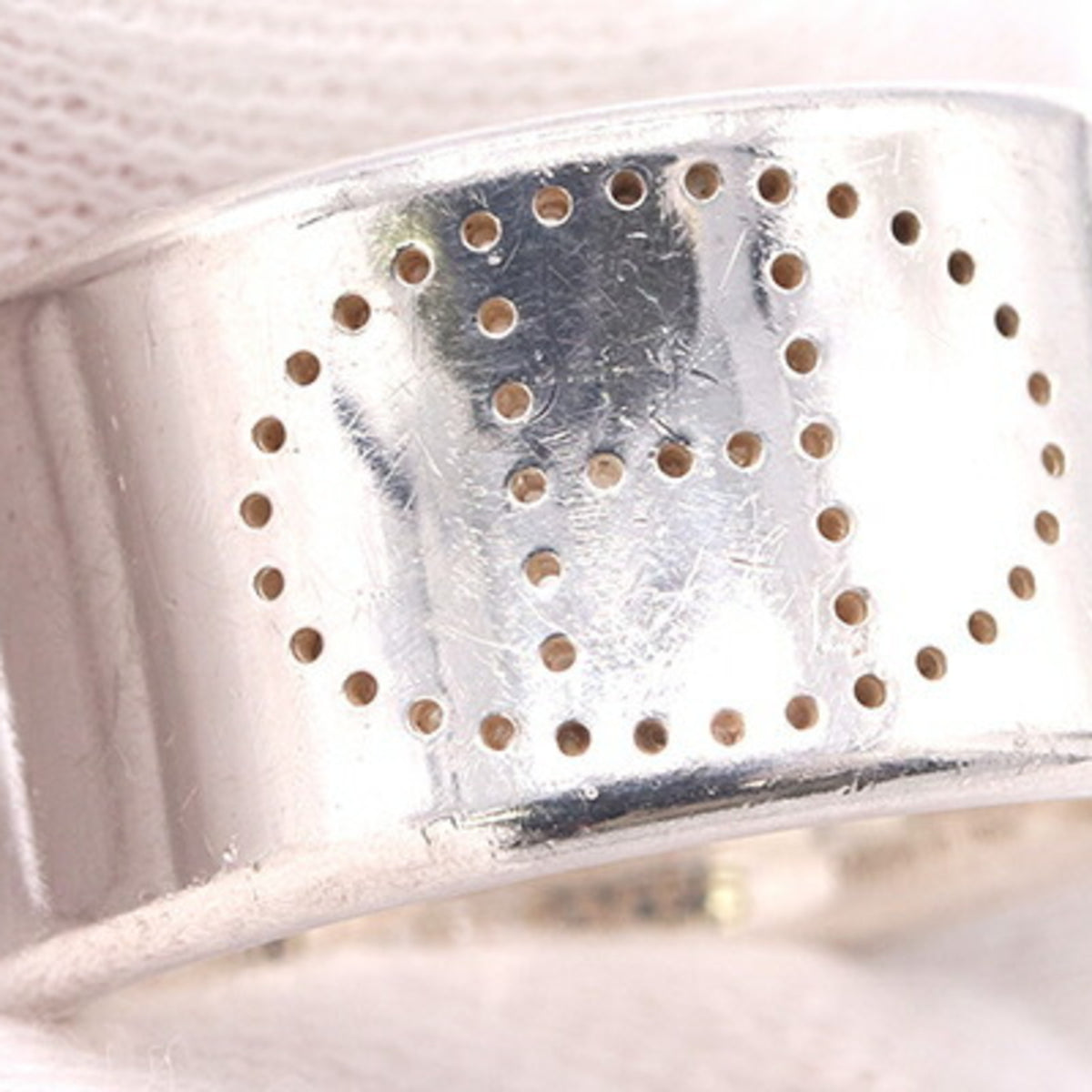Hermes Sterling Silver 925 Band Ring (Pre-Owned)