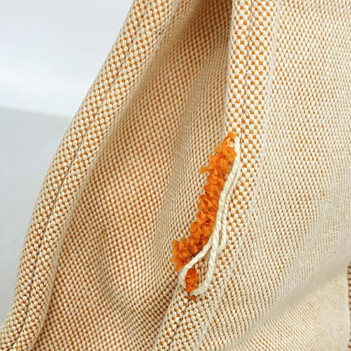 Hermes Orange Canvas Tote Bag (Pre-Owned)