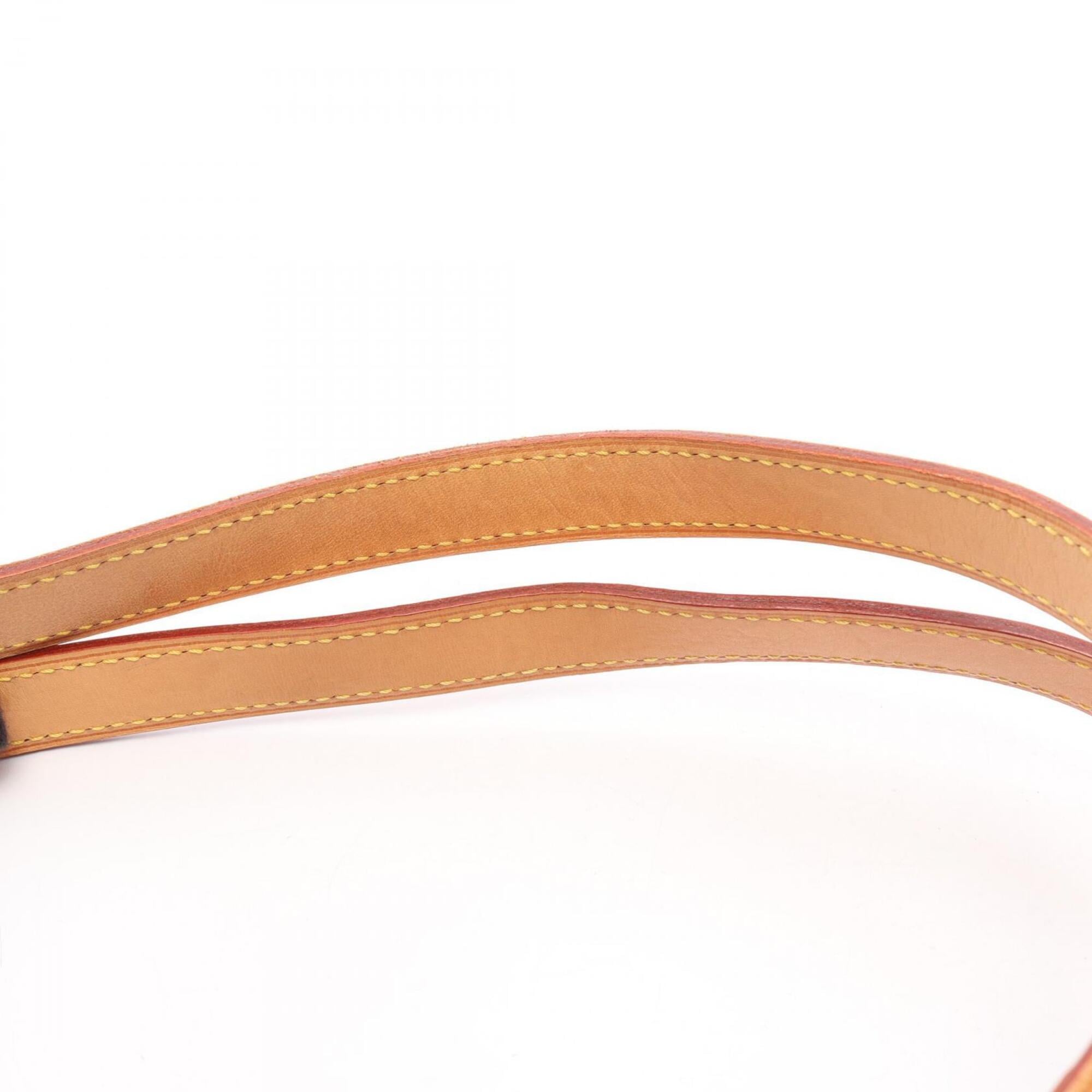 Louis Vuitton Brown Coated Canvas Leather Handbag Shoulder Bag (Pre-Owned)