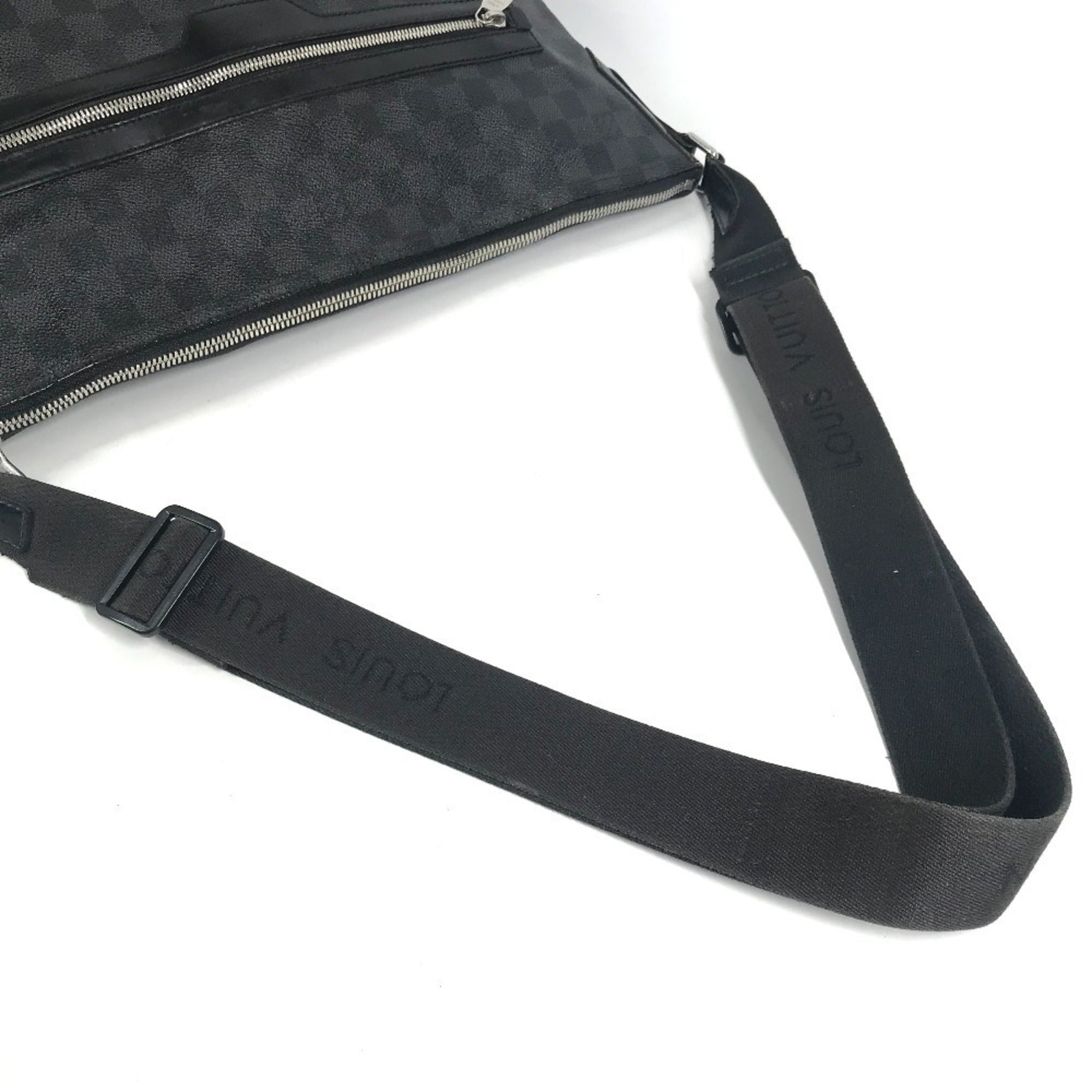 Louis Vuitton Black Galle Damier Graphite Shoulder Bag (Pre-Owned)