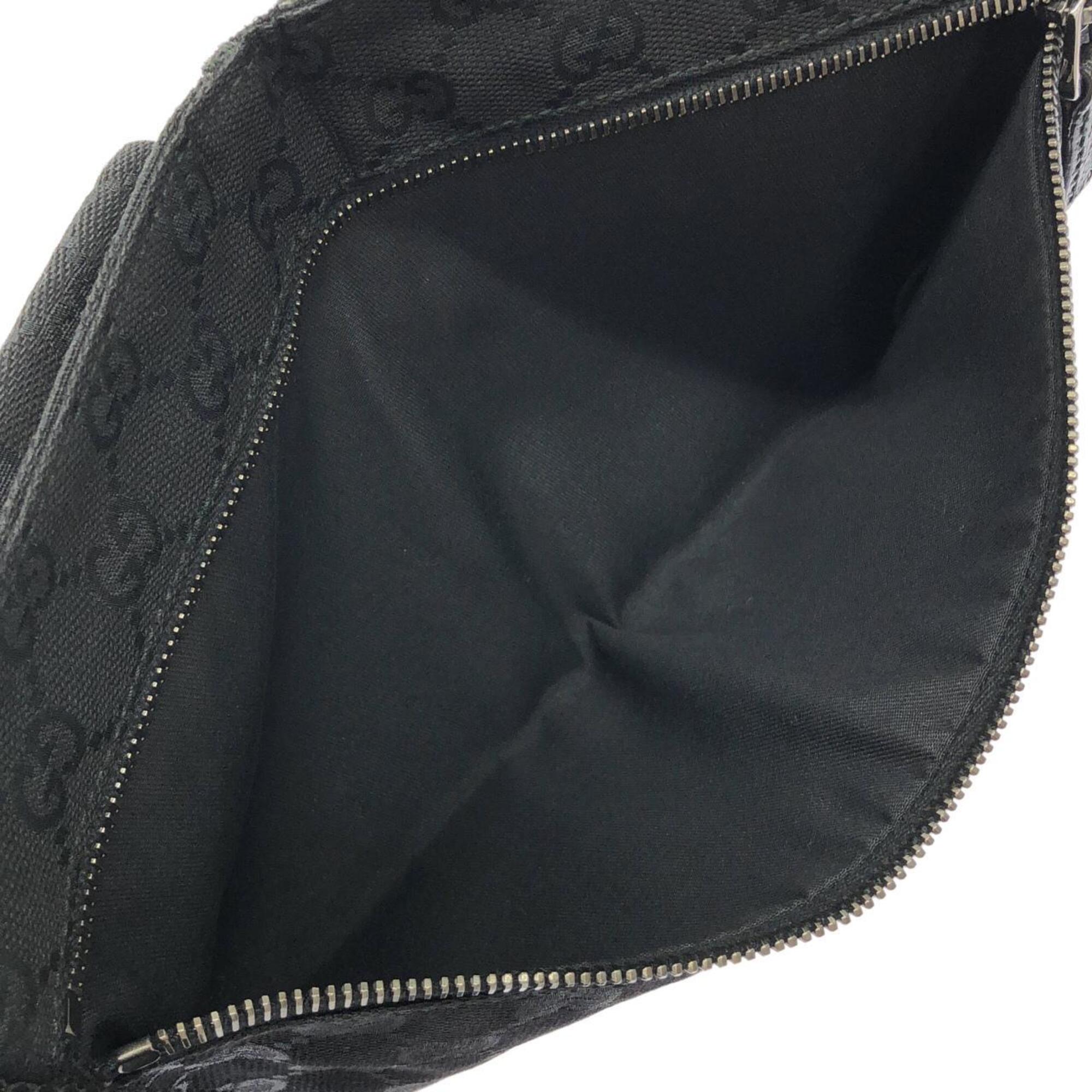 Gucci Black Gg Canvas Fanny Pack (Pre-Owned)
