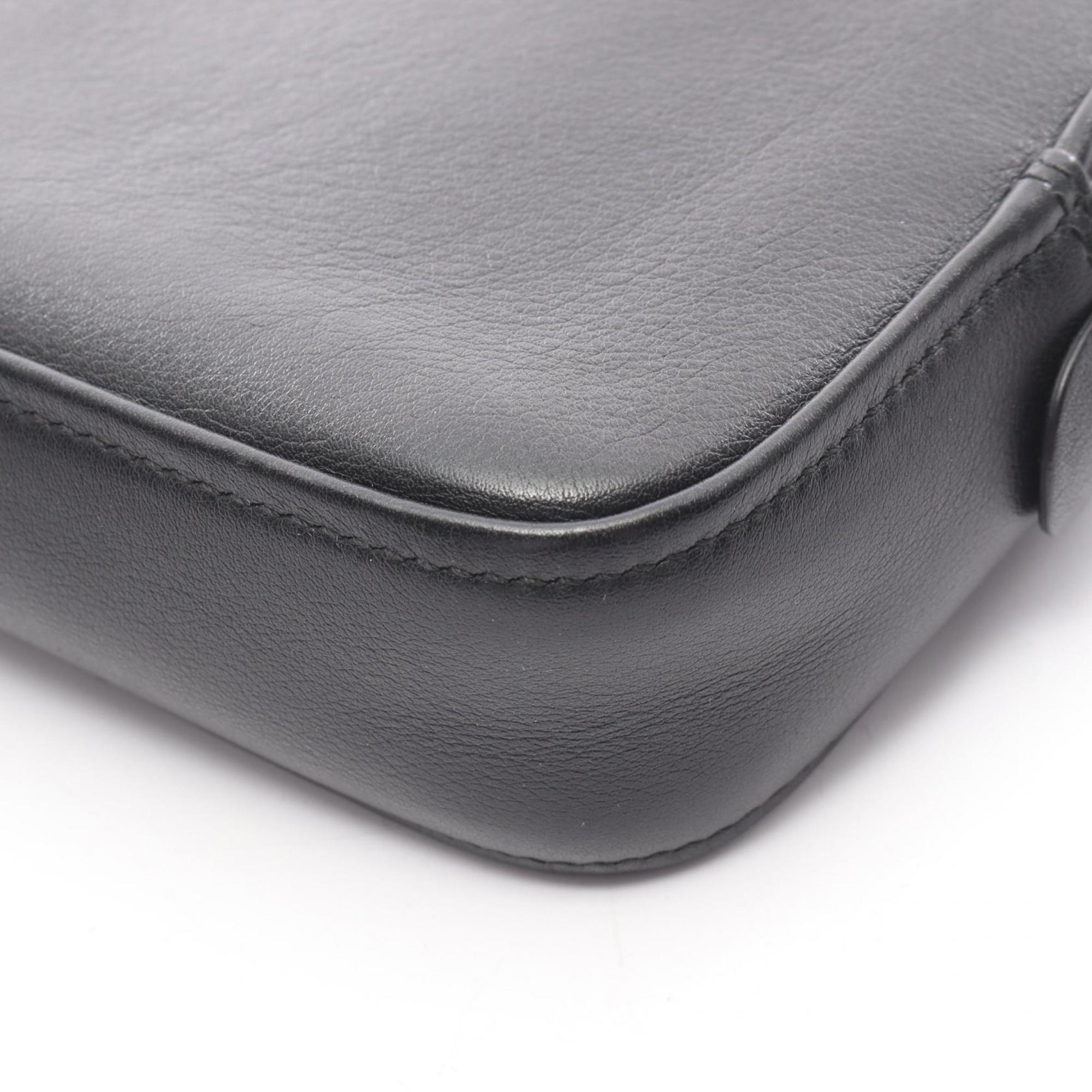 Balenciaga Black Leather Clutch Bag (Pre-Owned)