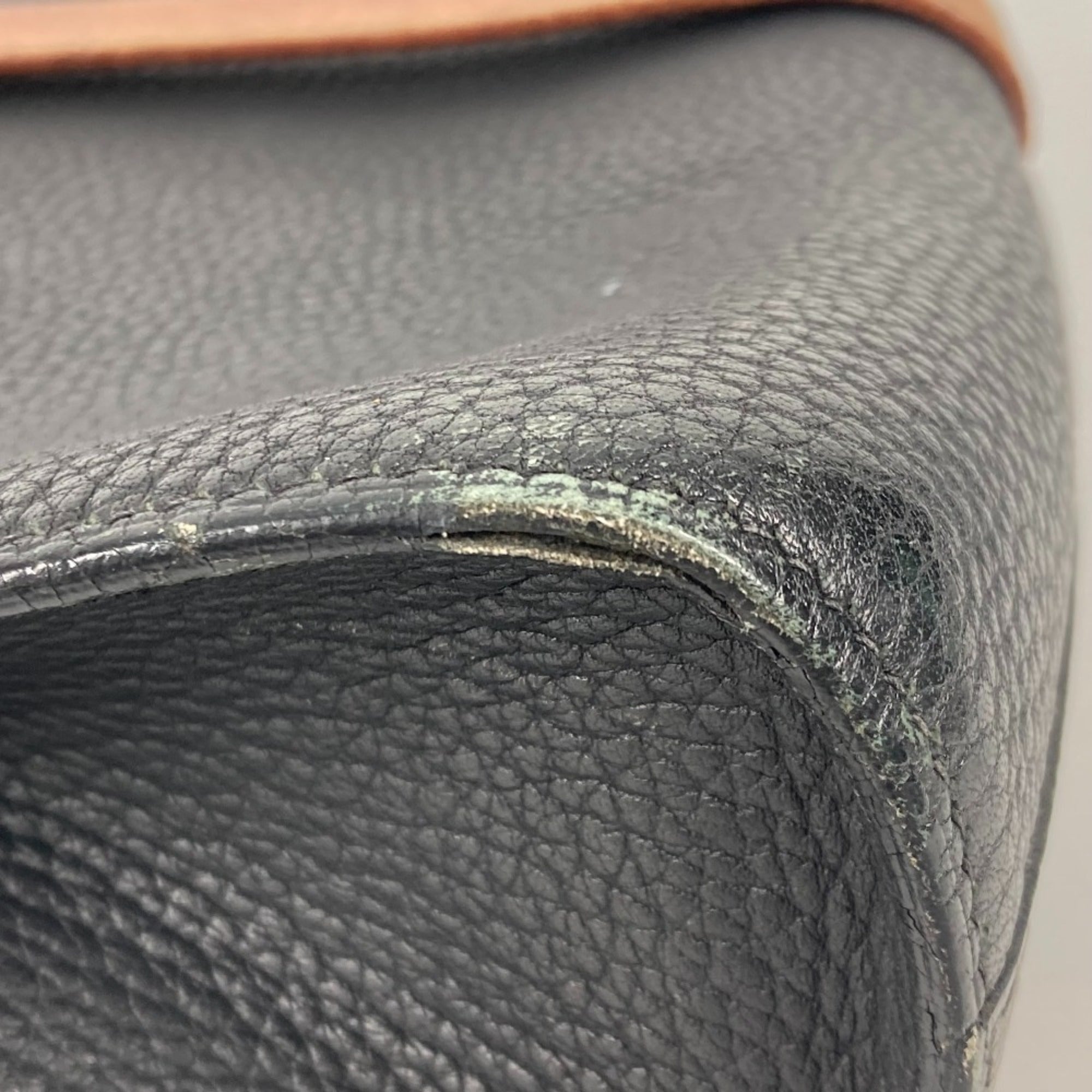 Hermes Black Leather Briefcase (Pre-Owned)