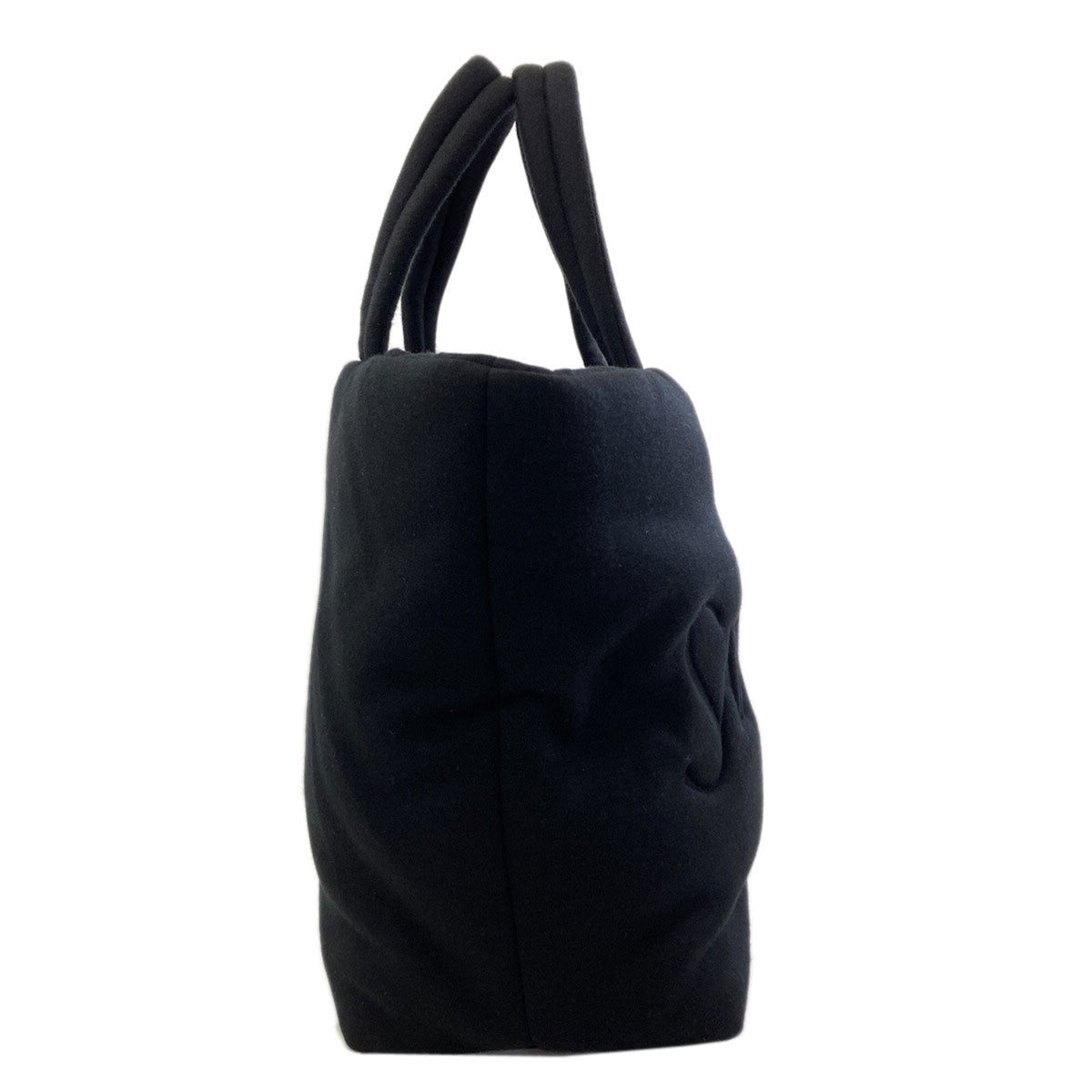 Saint Laurent Black Cotton Tote Bag (Pre-Owned)
