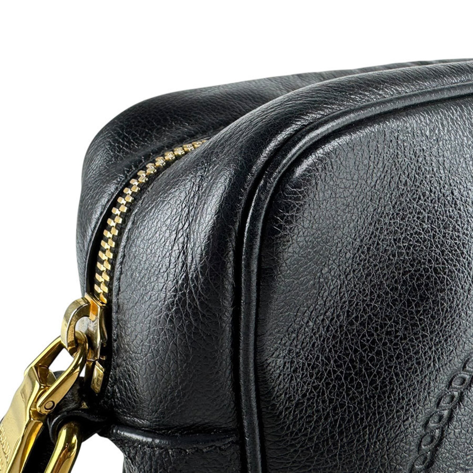 Prada Black Leather Shoulder Bag (Pre-Owned)