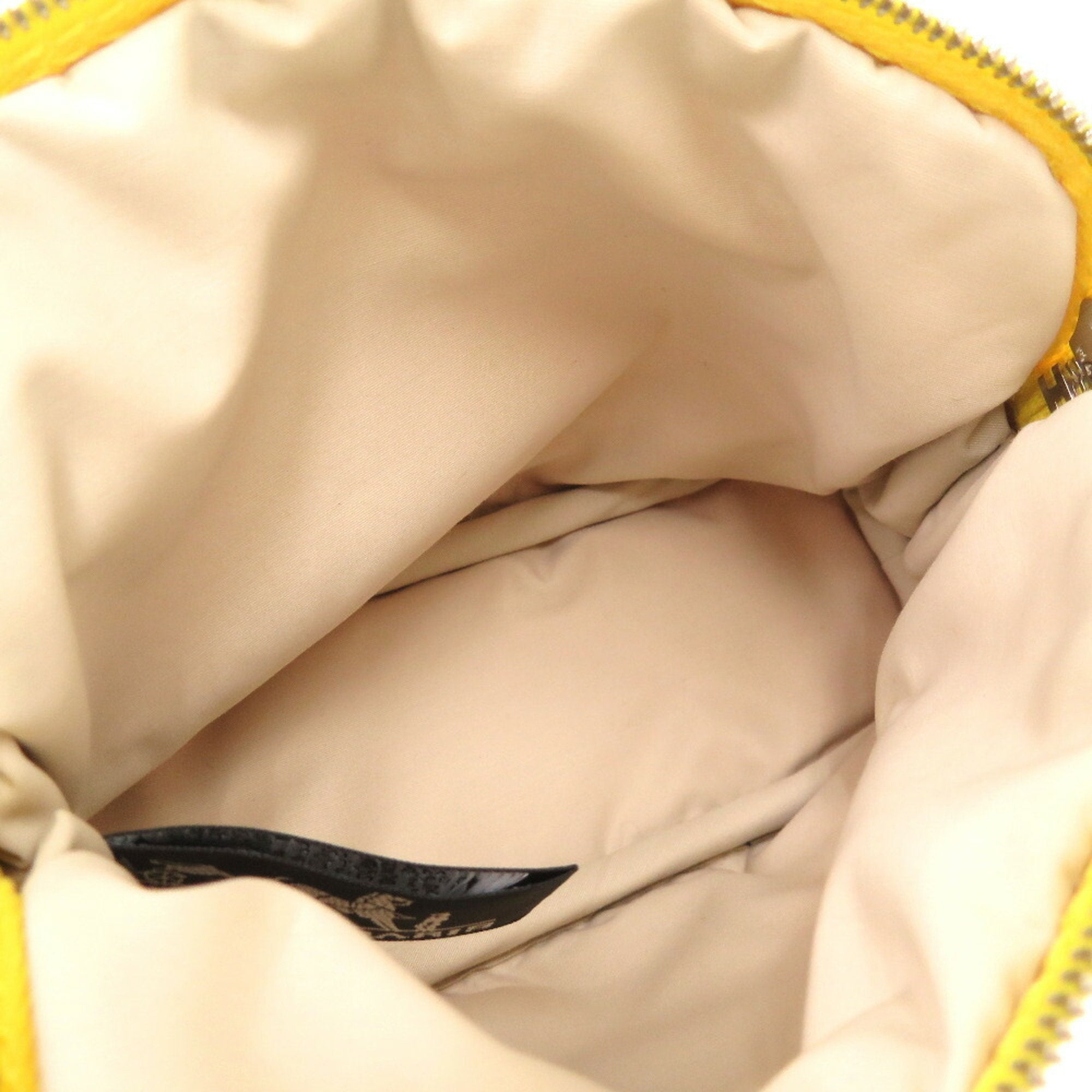 Hermes Yellow Cotton Pouch (Pre-Owned)