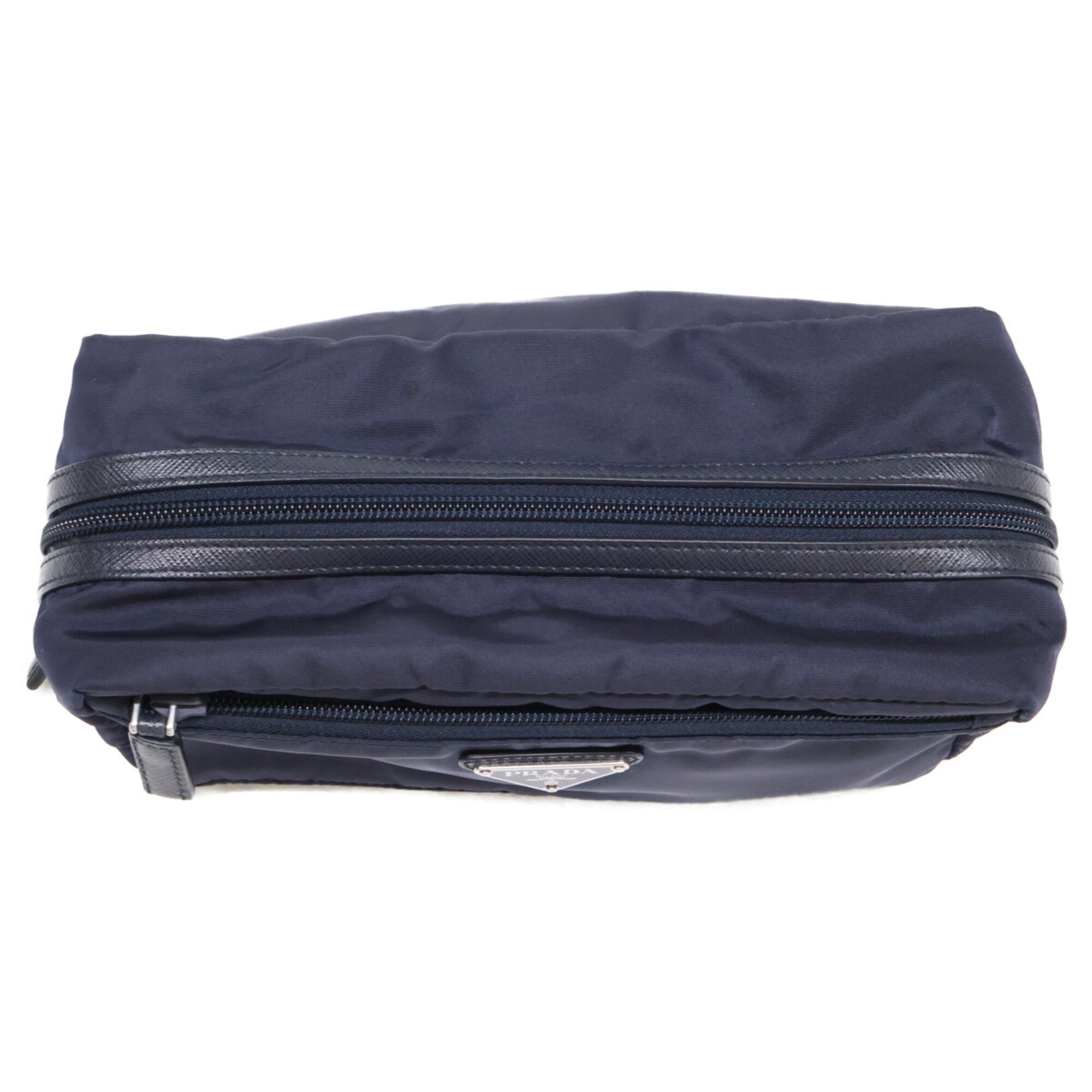 Prada Navy Nylon Pouch (Pre-Owned)