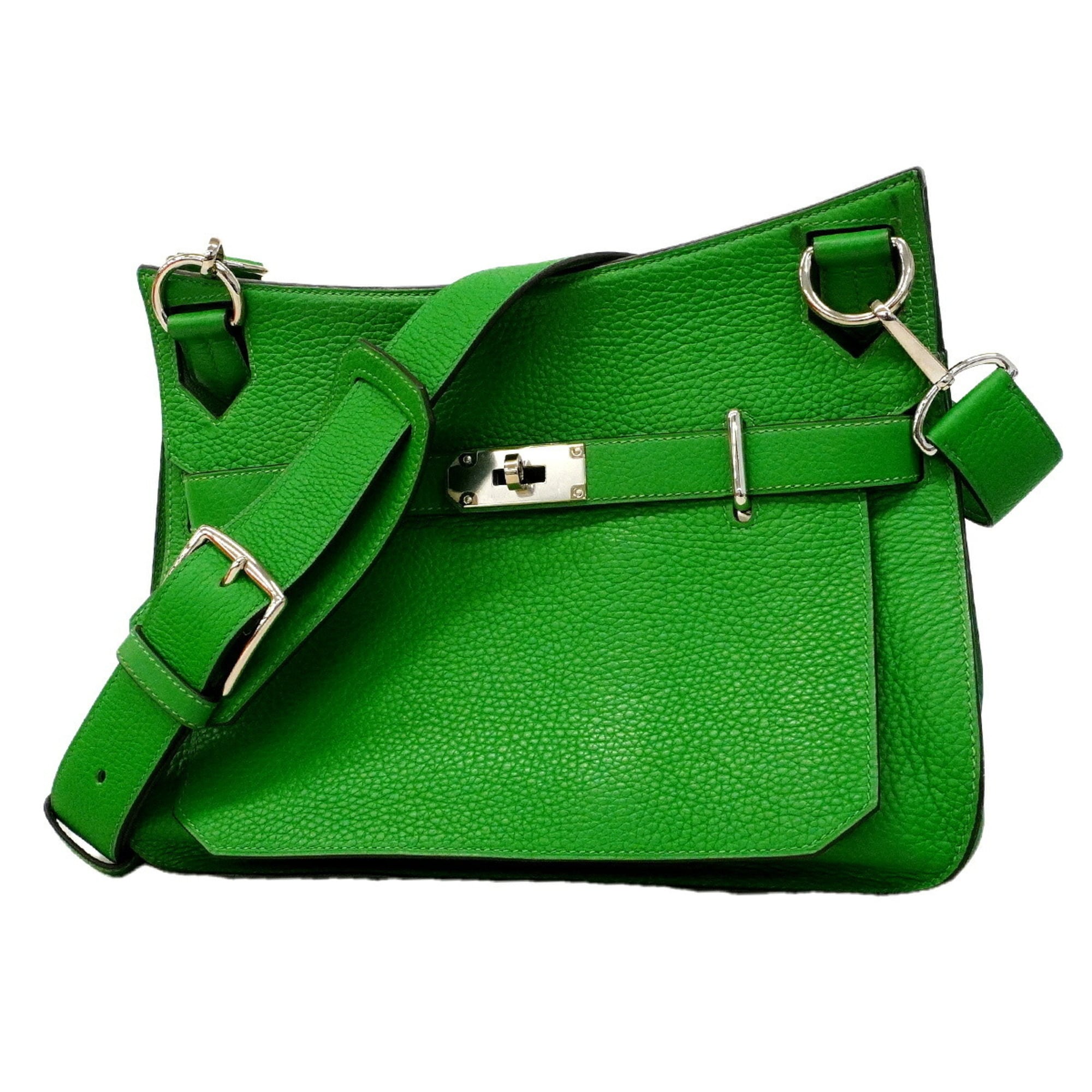 Hermes Bambou Taurillon Clemence Leather Shoulder Bag (Pre-Owned)