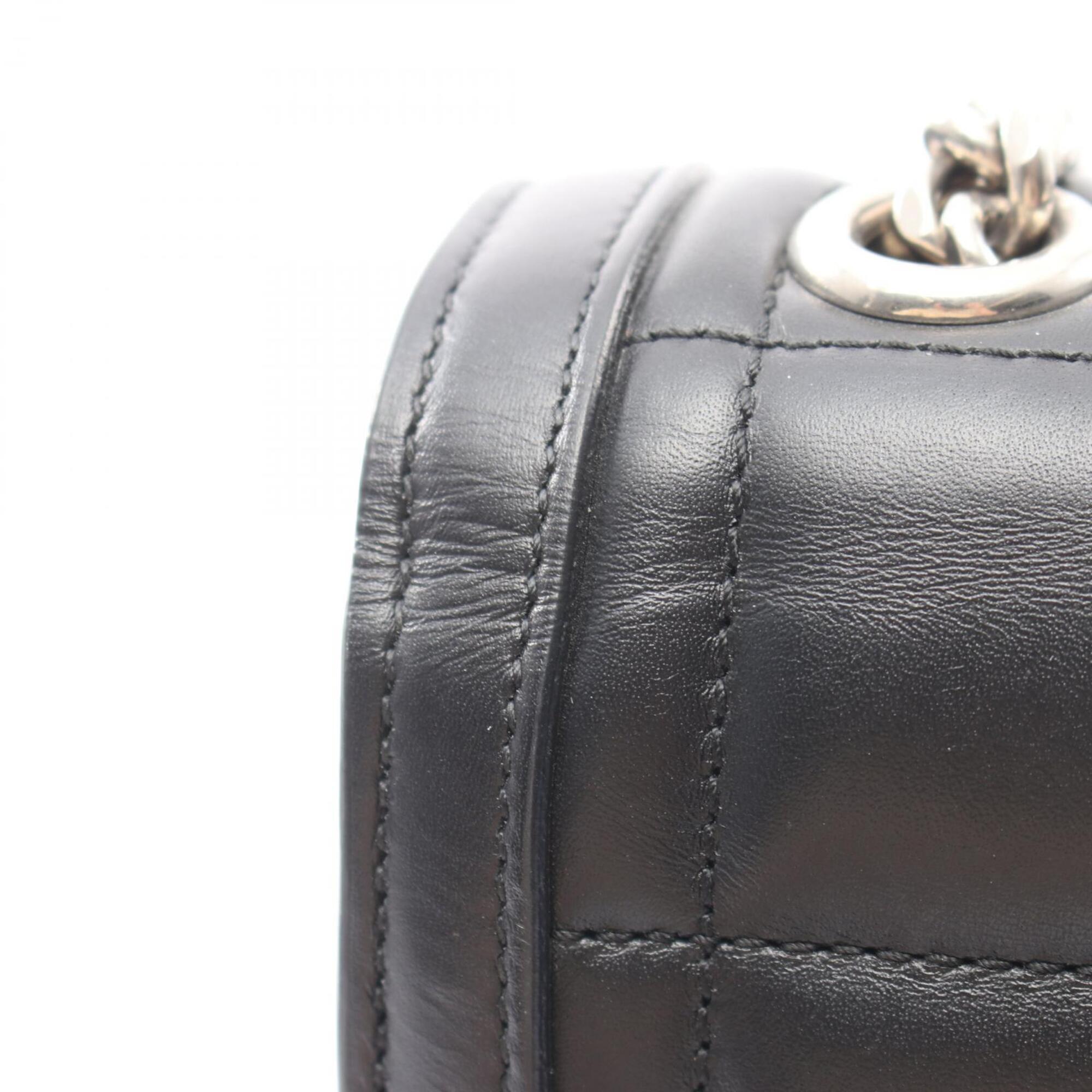 Gucci Black Leather Handbag Shoulder Bag (Pre-Owned)
