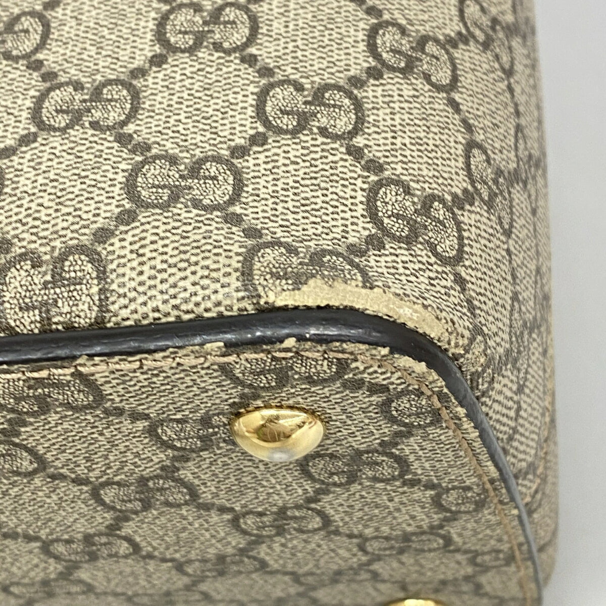 Gucci Brown Pvc Handbag (Pre-Owned)