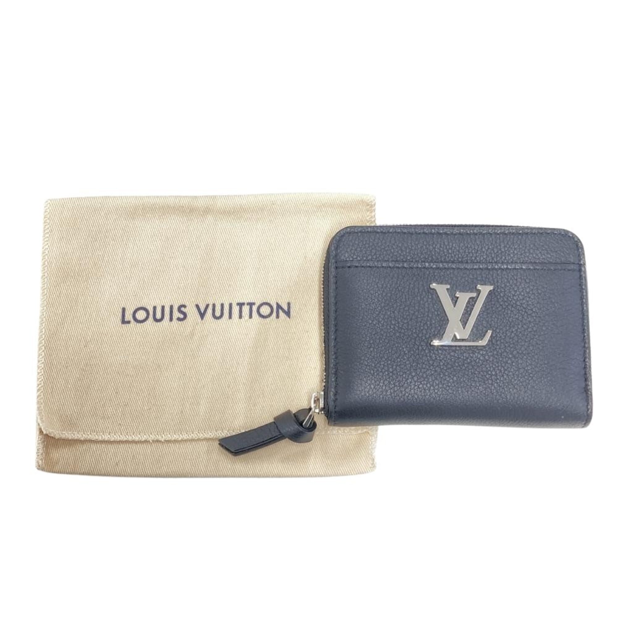 Louis Vuitton Black Noir Leather Coin Purse/Coin Case (Pre-Owned)