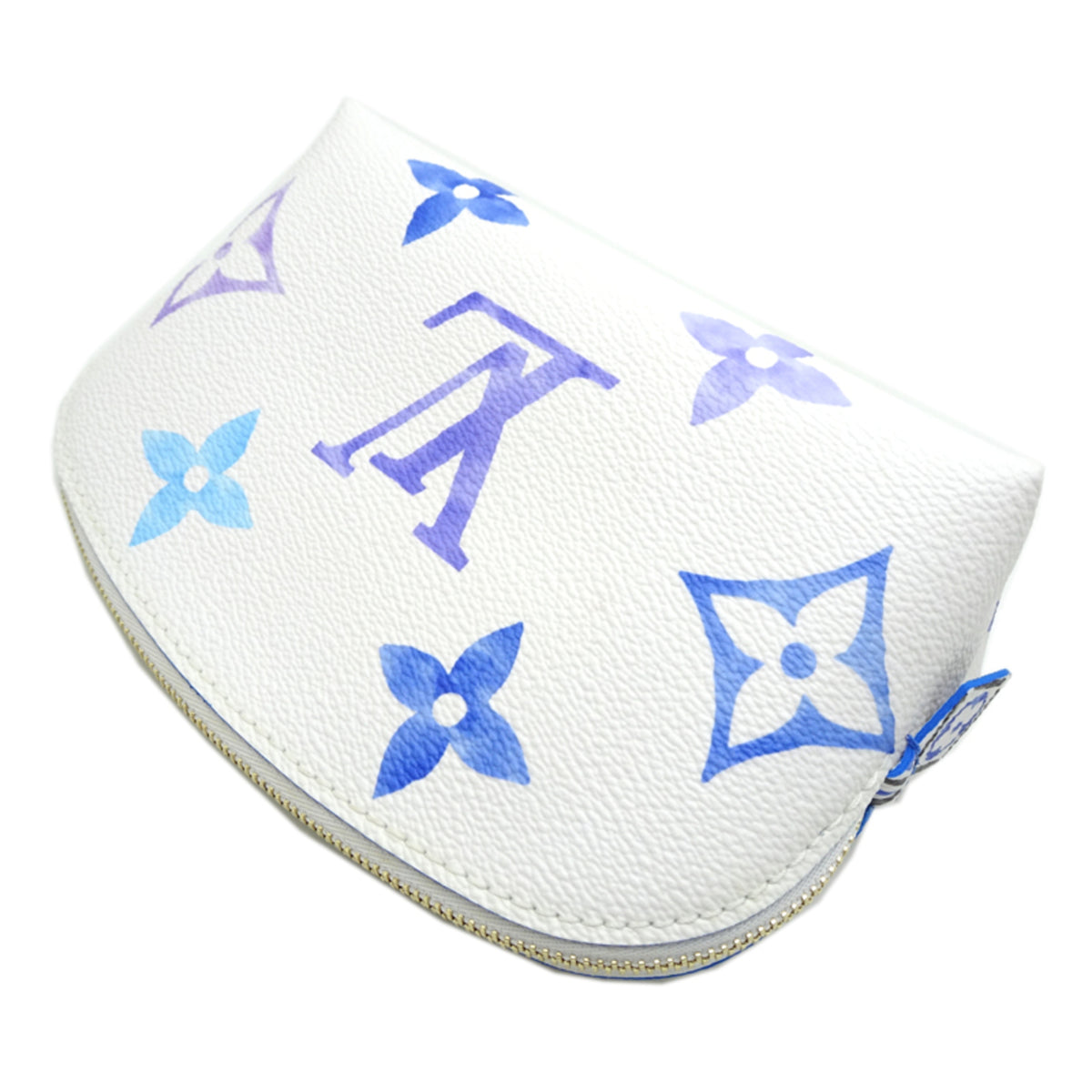 Louis Vuitton Blue White Pochette Pouch (Pre-Owned)