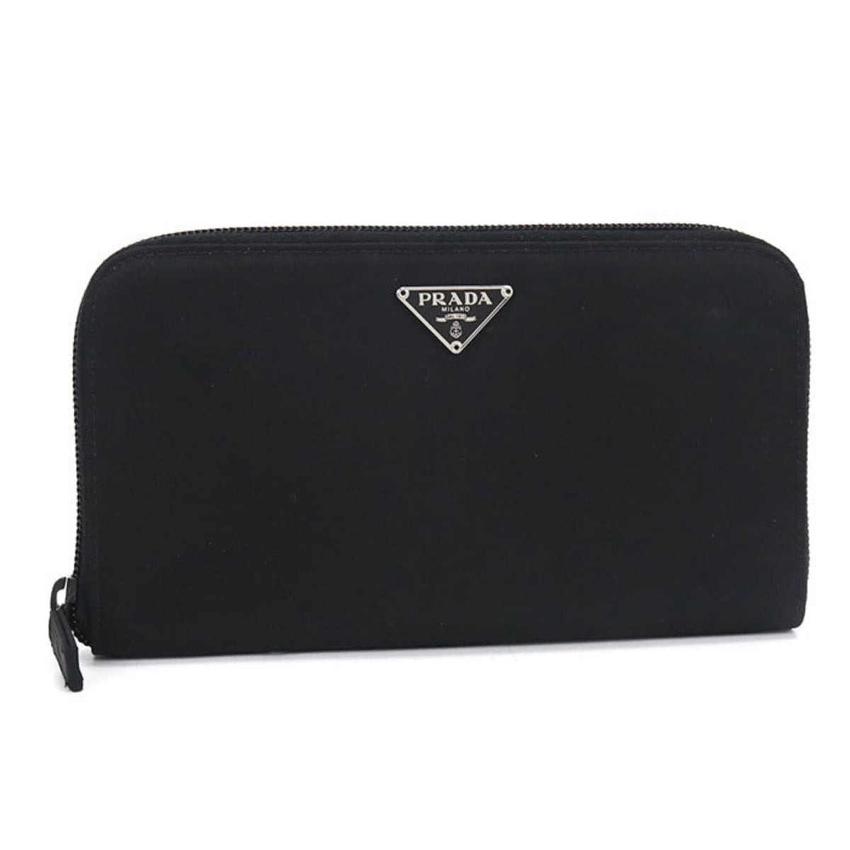 Prada Black Nylon Long Wallet (Bi-Fold) (Pre-Owned)