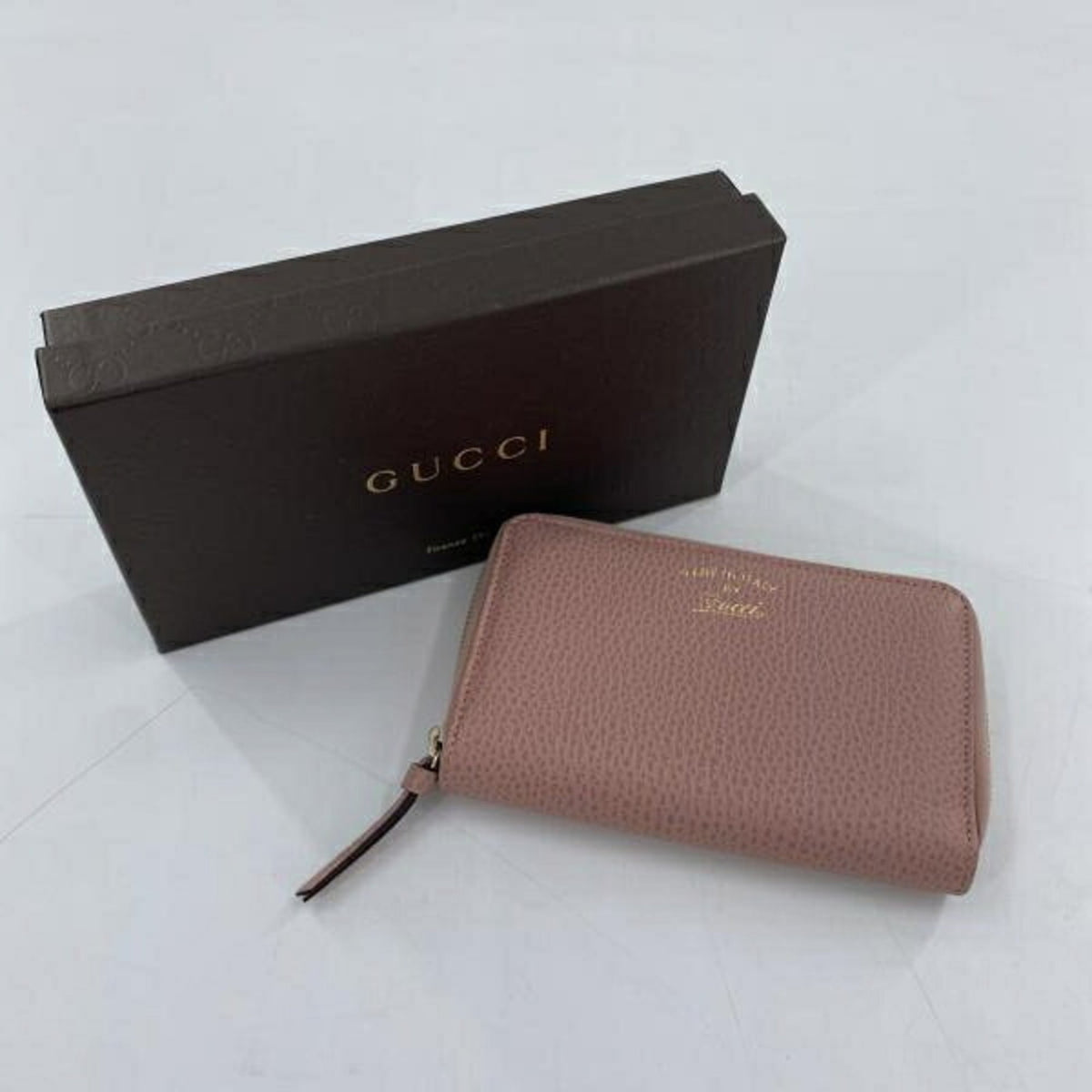 Gucci Pink Leather Wallet (Bi-Fold) (Pre-Owned)