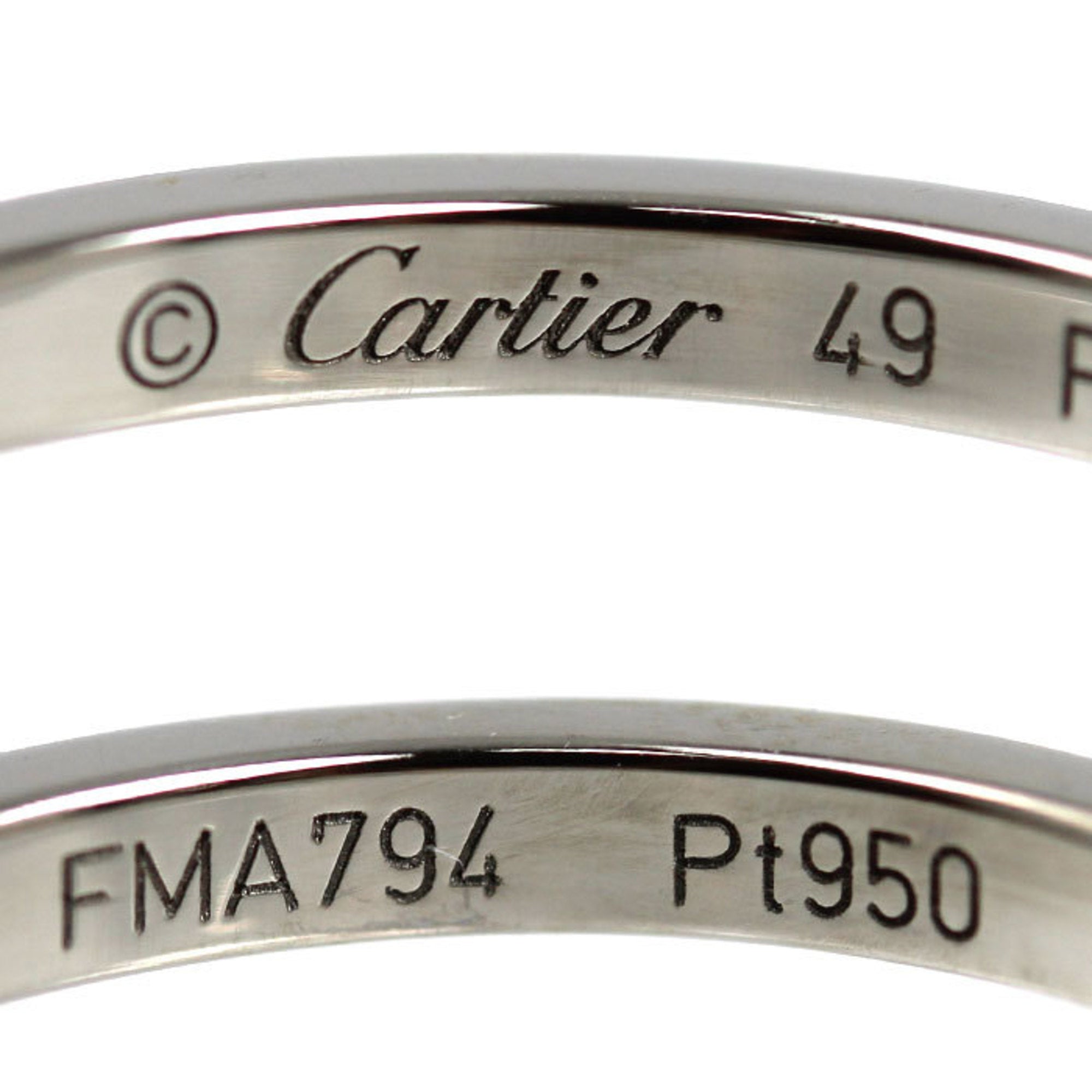 Cartier Platinum 950 Band Ring (Pre-Owned)