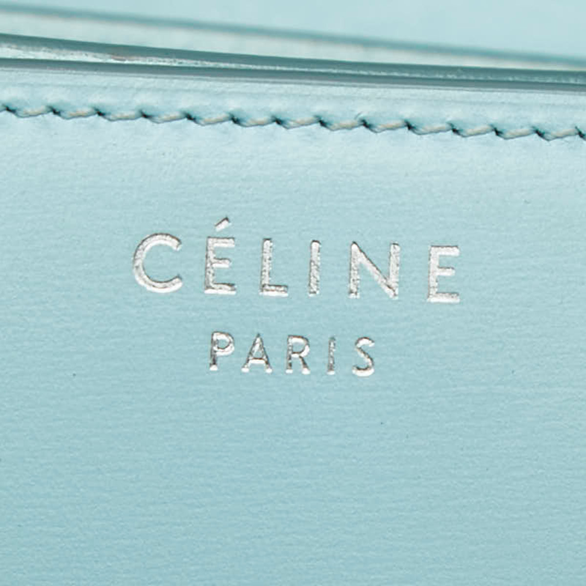 Celine Blue Leather Shoulder Bag (Pre-Owned)