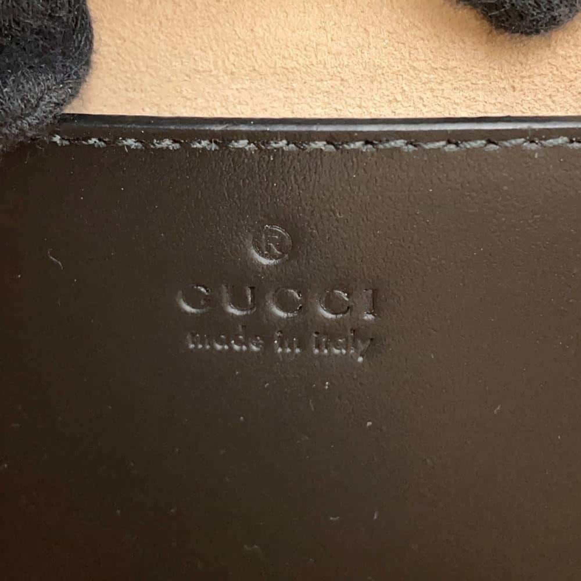 Gucci Black Leather Shoulder Bag (Pre-Owned)