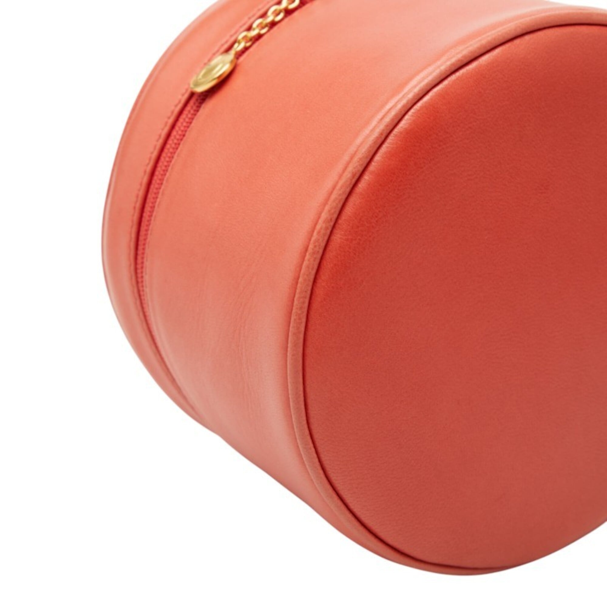 Gucci Pink Pink Orange Leather Vanity Bag (Pre-Owned)