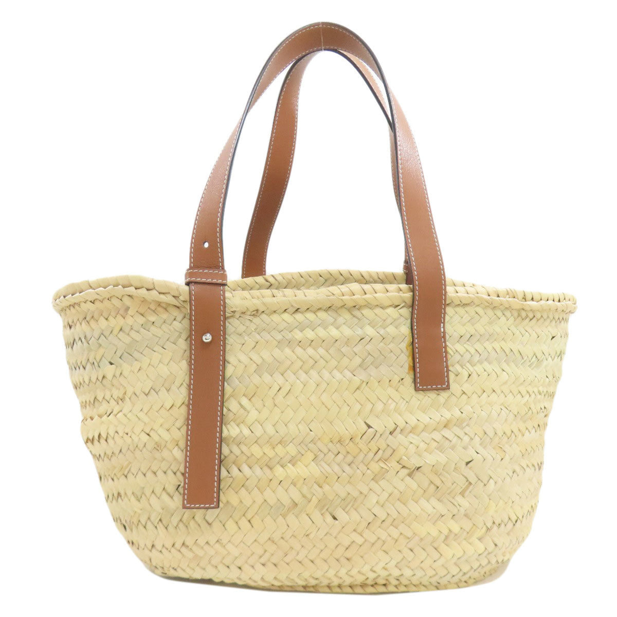 Loewe Beige Raffia Basket Tote Bag (Pre-Owned)