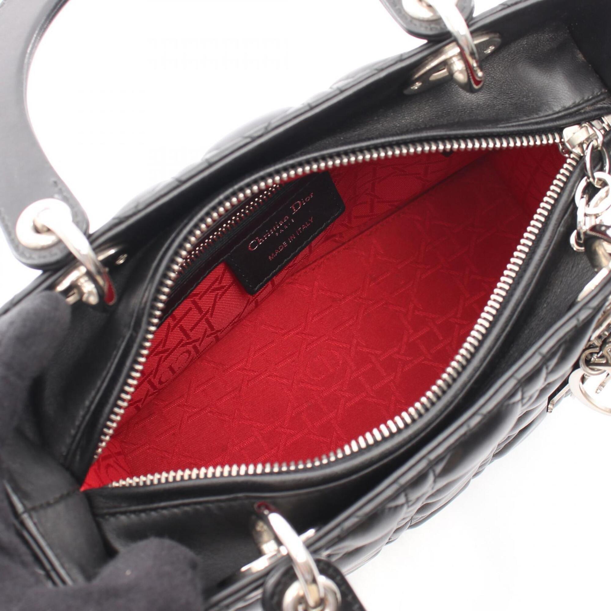Christian Dior Black Leather Handbag (Pre-Owned)