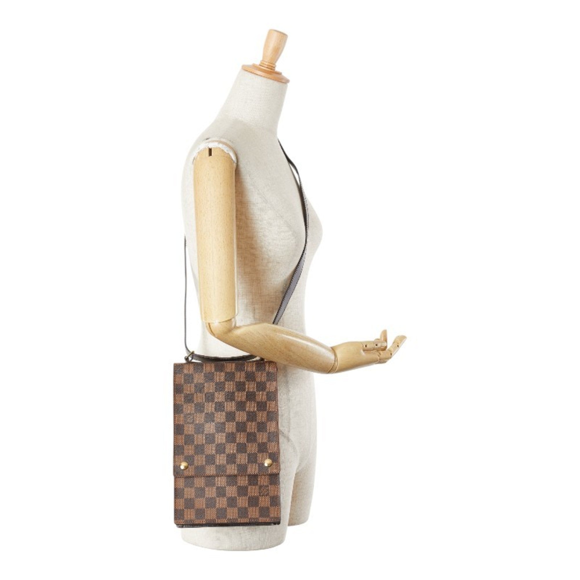 Louis Vuitton Brown Pvc Leather Shoulder Bag (Pre-Owned)