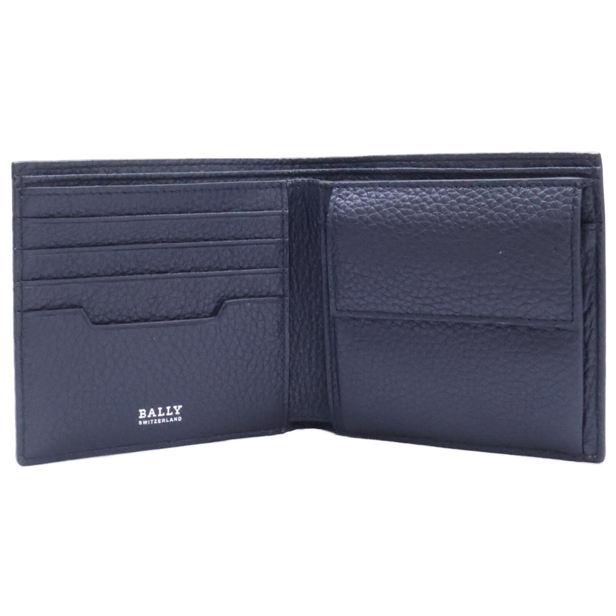 Bally Dark Navy Leather Wallet (Bi-Fold) (Pre-Owned)
