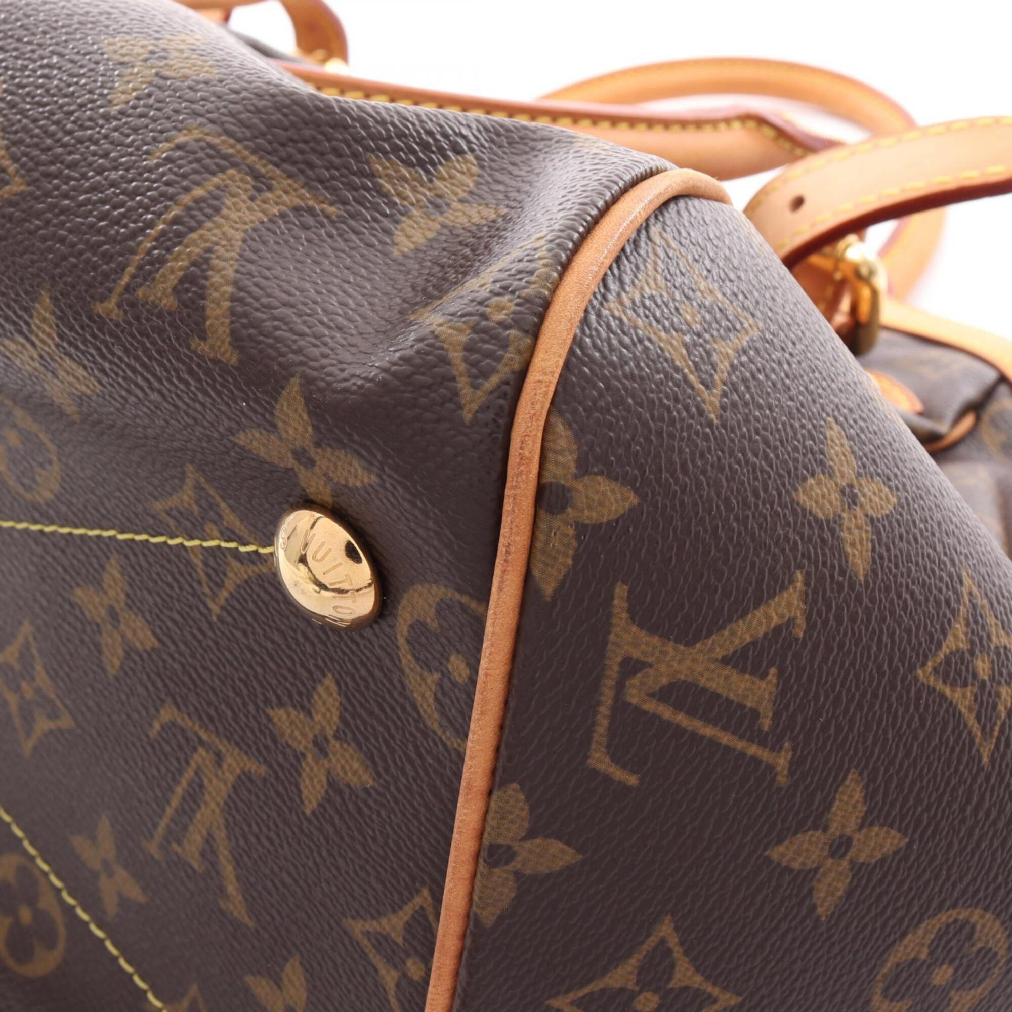 Louis Vuitton Brown Coated Canvas Leather Handbag (Pre-Owned)