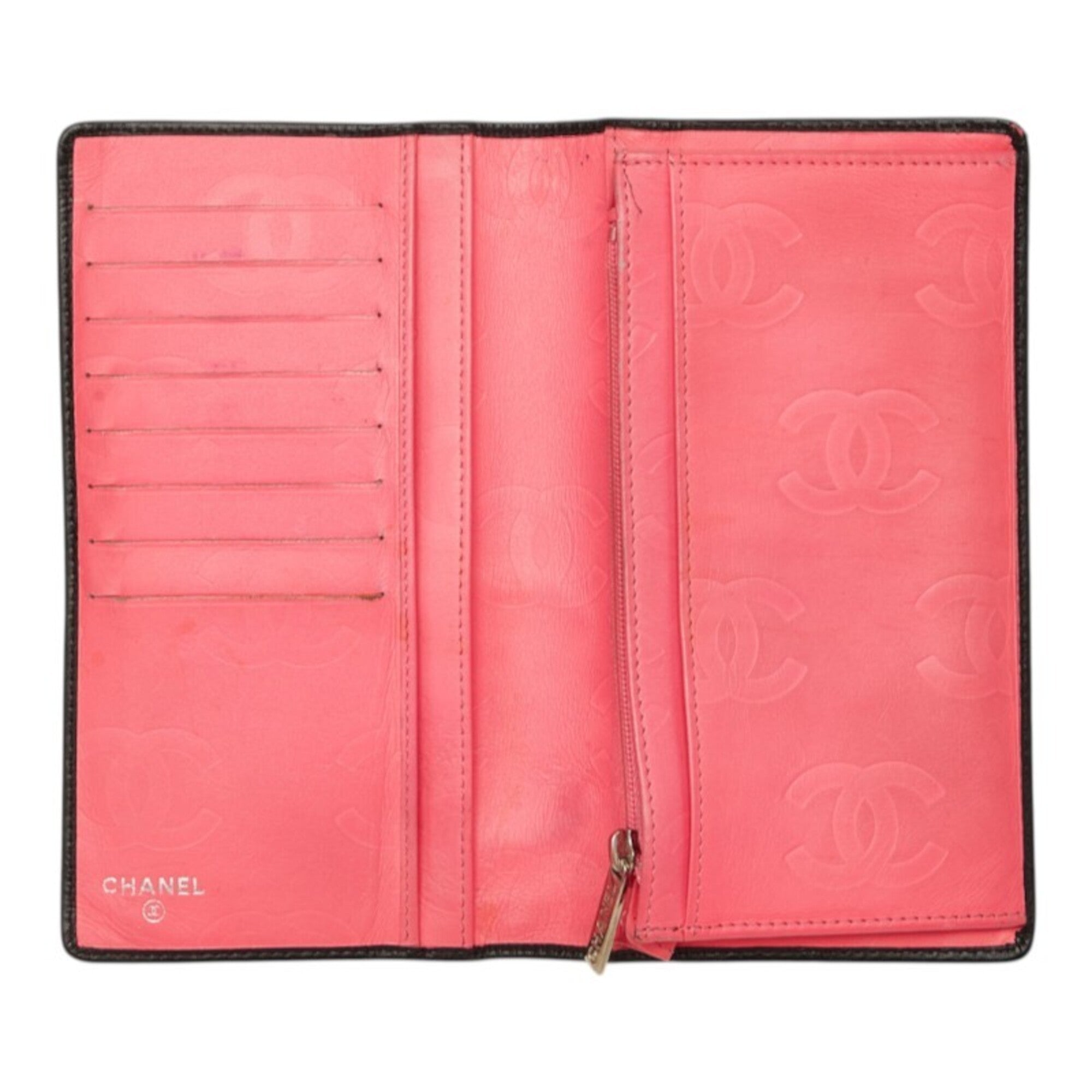 Chanel Black Cambon Ligne Long Wallet (Bi-Fold) (Pre-Owned)