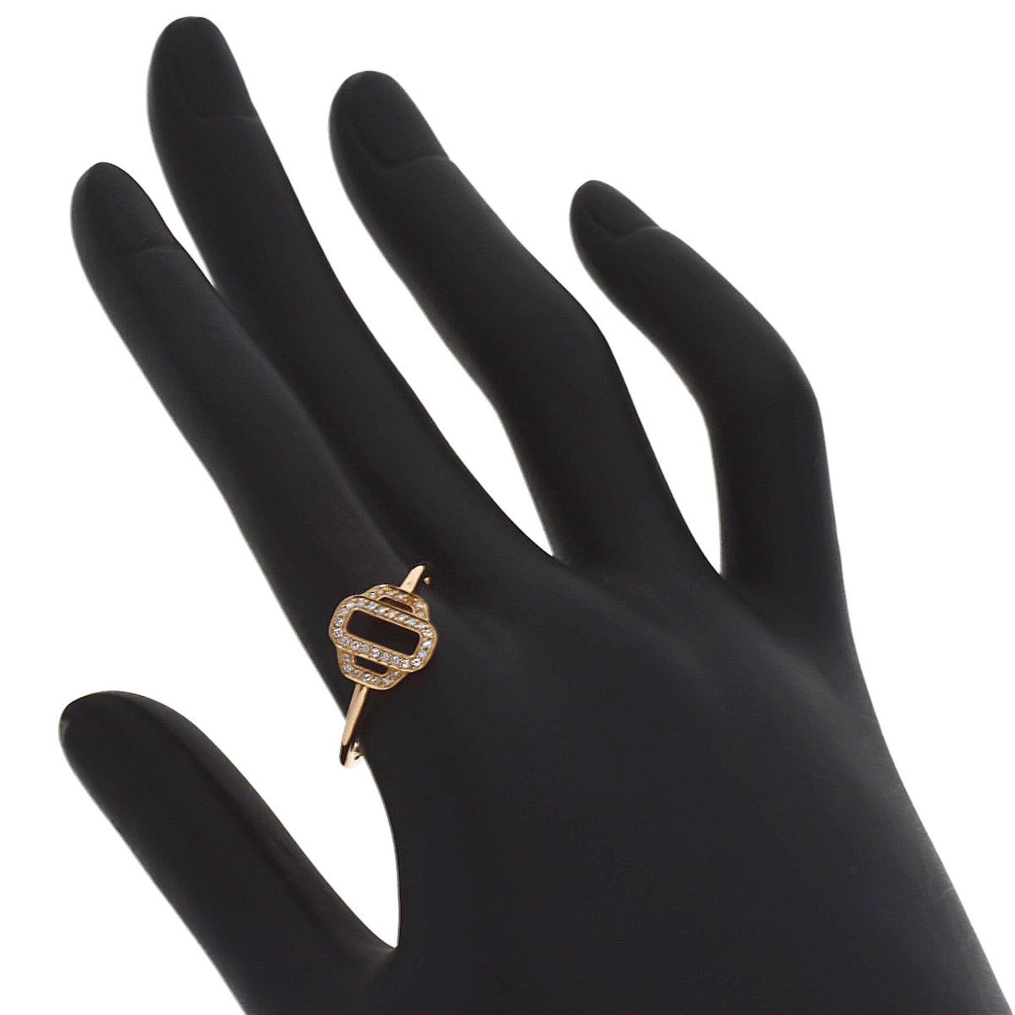Hermes Pink Gold (18K) Band Ring (Pre-Owned)