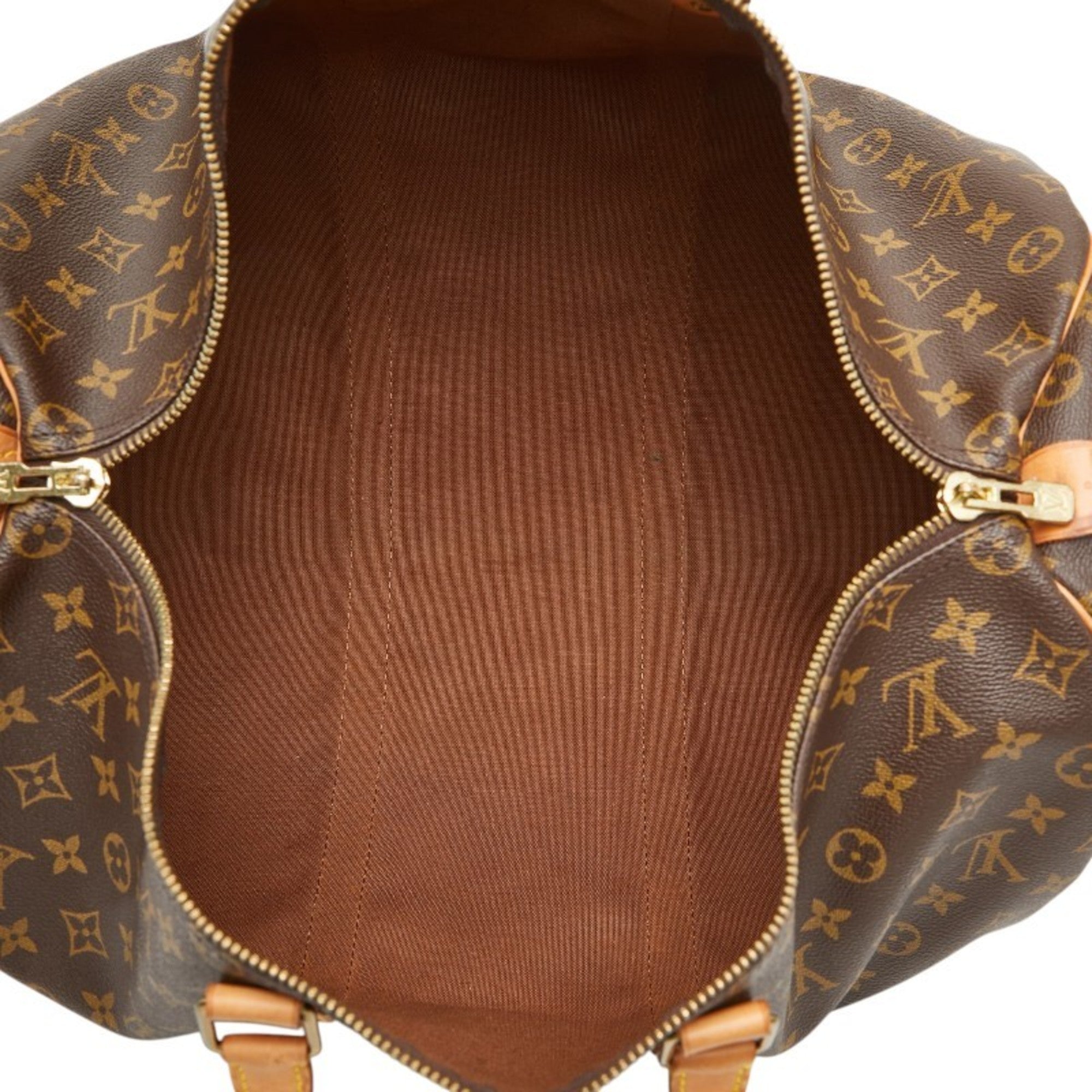 Louis Vuitton Monogram Brown Pvc Leather Boston Bag Handbag (Pre-Owned)