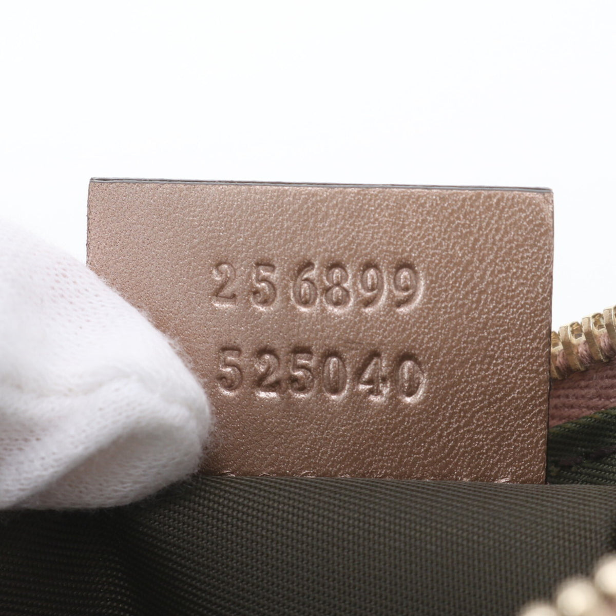 Gucci Beige Leather Canvas Crossbody Bag Shoulder Bag (Pre-Owned)