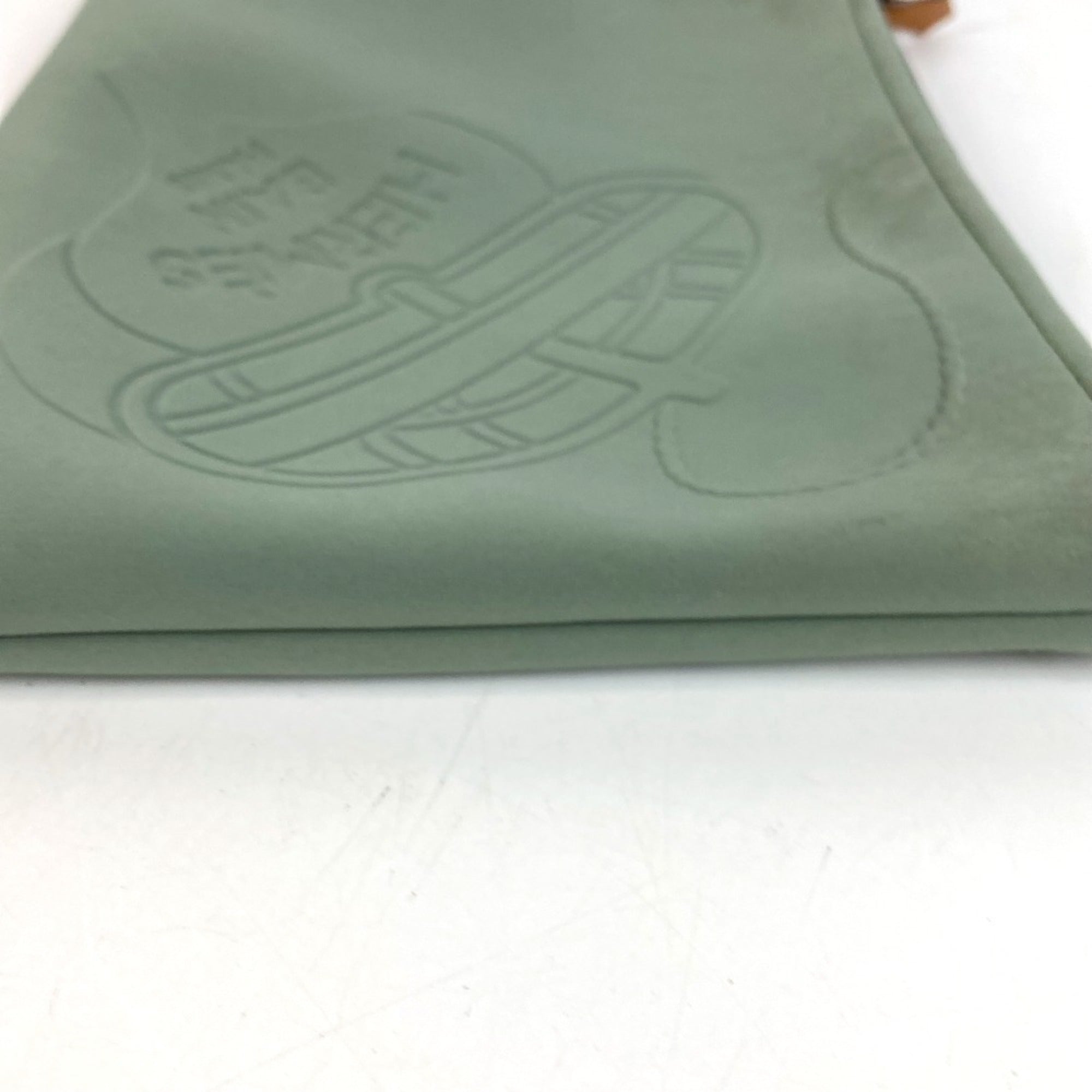 Hermes Khaki Polyamide Clutch Bag Handbag (Pre-Owned)